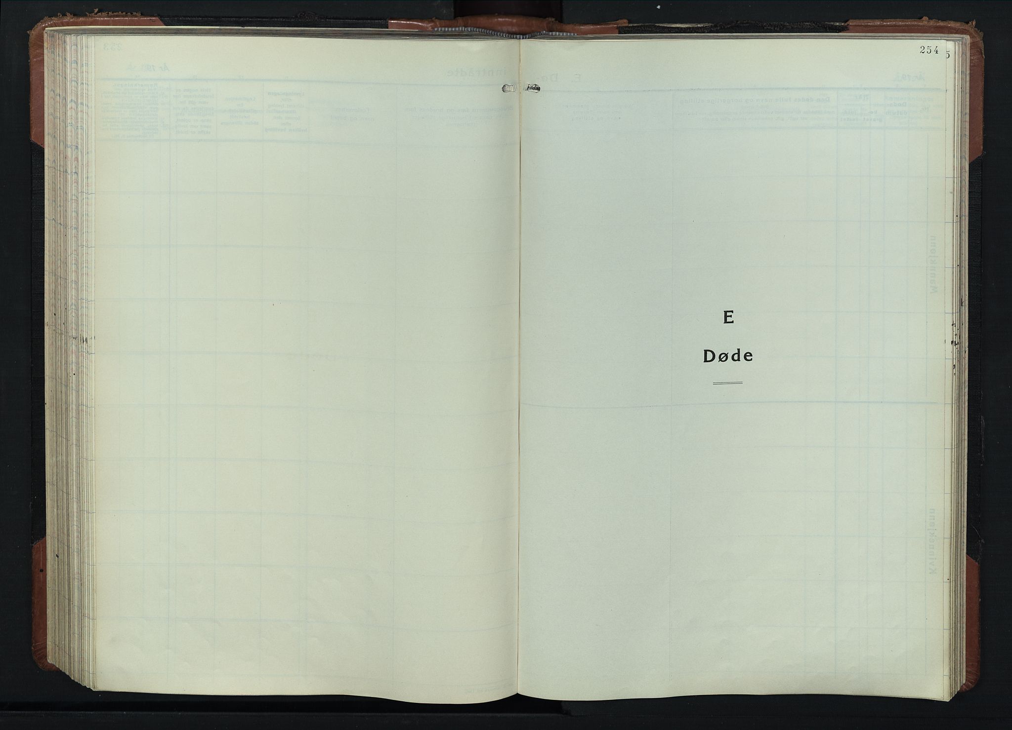 Våler prestekontor, Hedmark, AV/SAH-PREST-040/H/Ha/Hab/L0006: Klokkerbok nr. 6, 1932-1956, s. 254