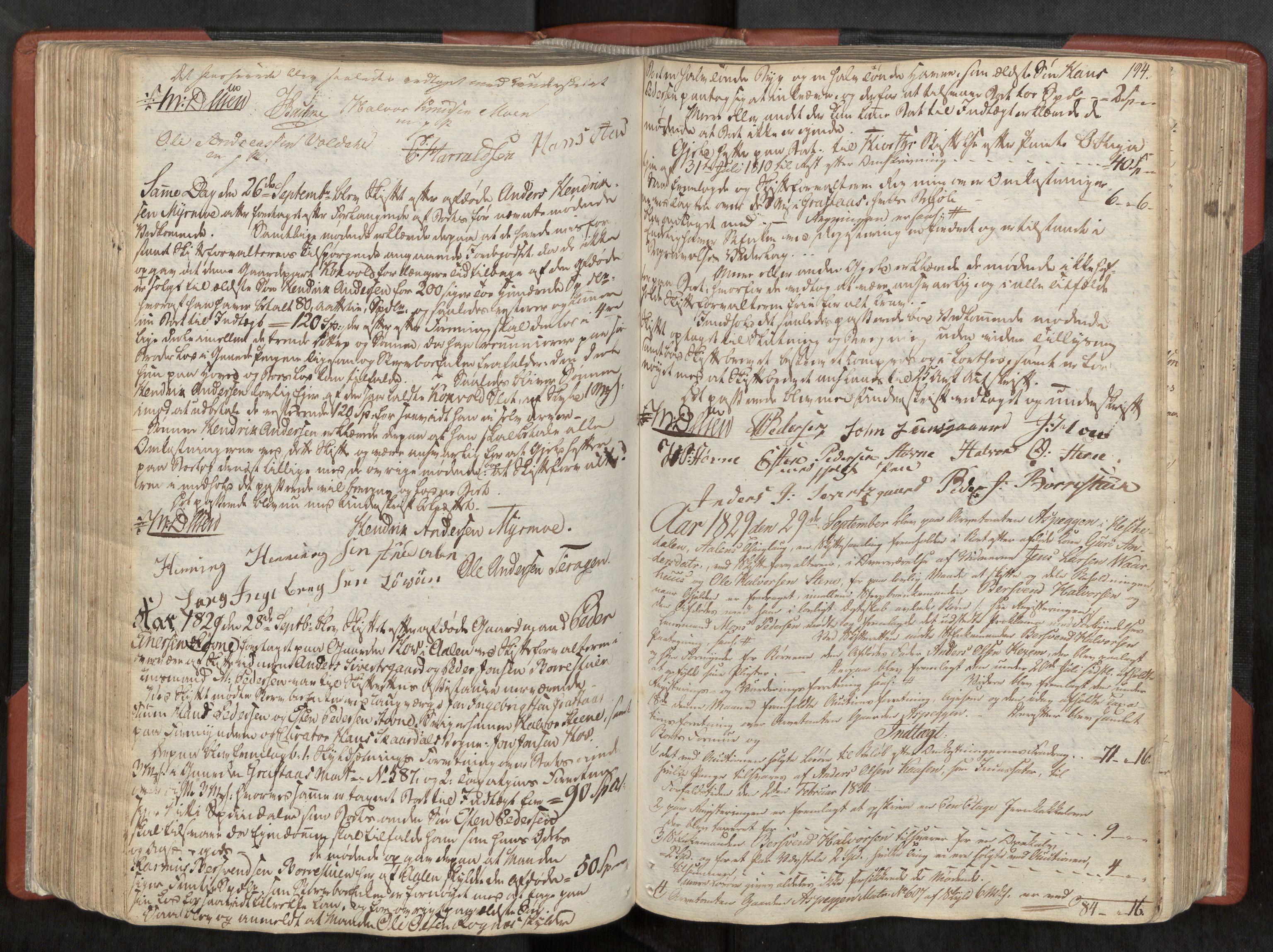 Gauldal sorenskriveri, AV/SAT-A-0014/1/3/3B/L0002: Skiftebehandlingsprotokoll, 1823-1836, s. 194