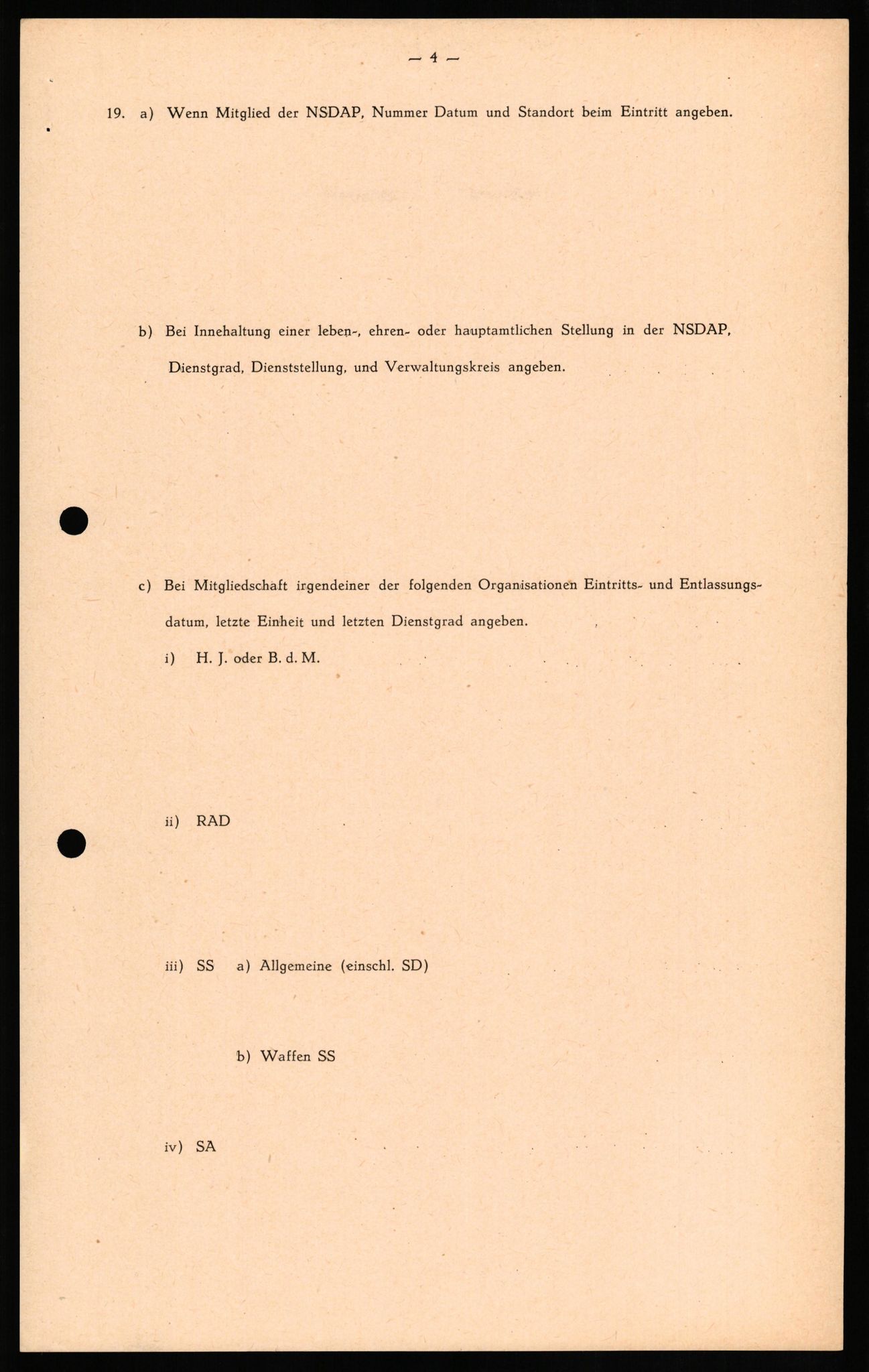 Forsvaret, Forsvarets overkommando II, RA/RAFA-3915/D/Db/L0022: CI Questionaires. Tyske okkupasjonsstyrker i Norge. Tyskere., 1945-1946, s. 134