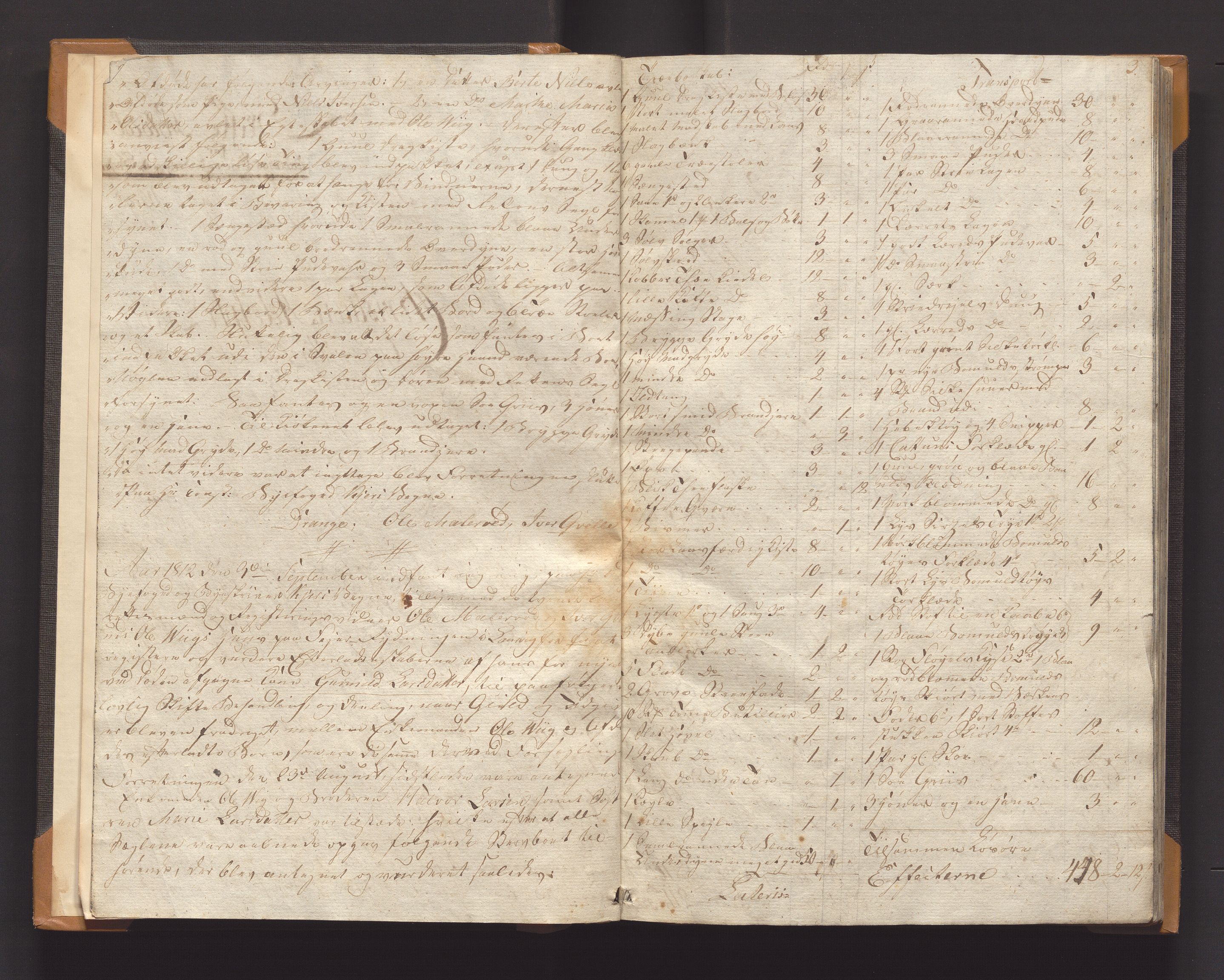 Larvik byfogd, AV/SAKO-A-218/H/Hb/Hba/L0013: Skifteprotokoll, 1813-1816, s. 2-3