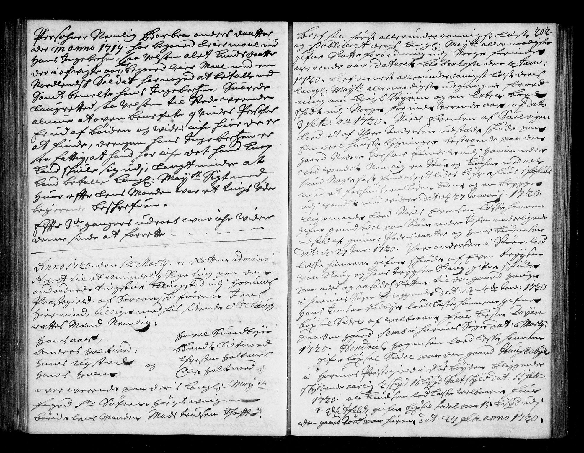 Lier, Røyken og Hurum sorenskriveri, AV/SAKO-A-89/F/Fa/L0044: Tingbok, 1716-1721, s. 202