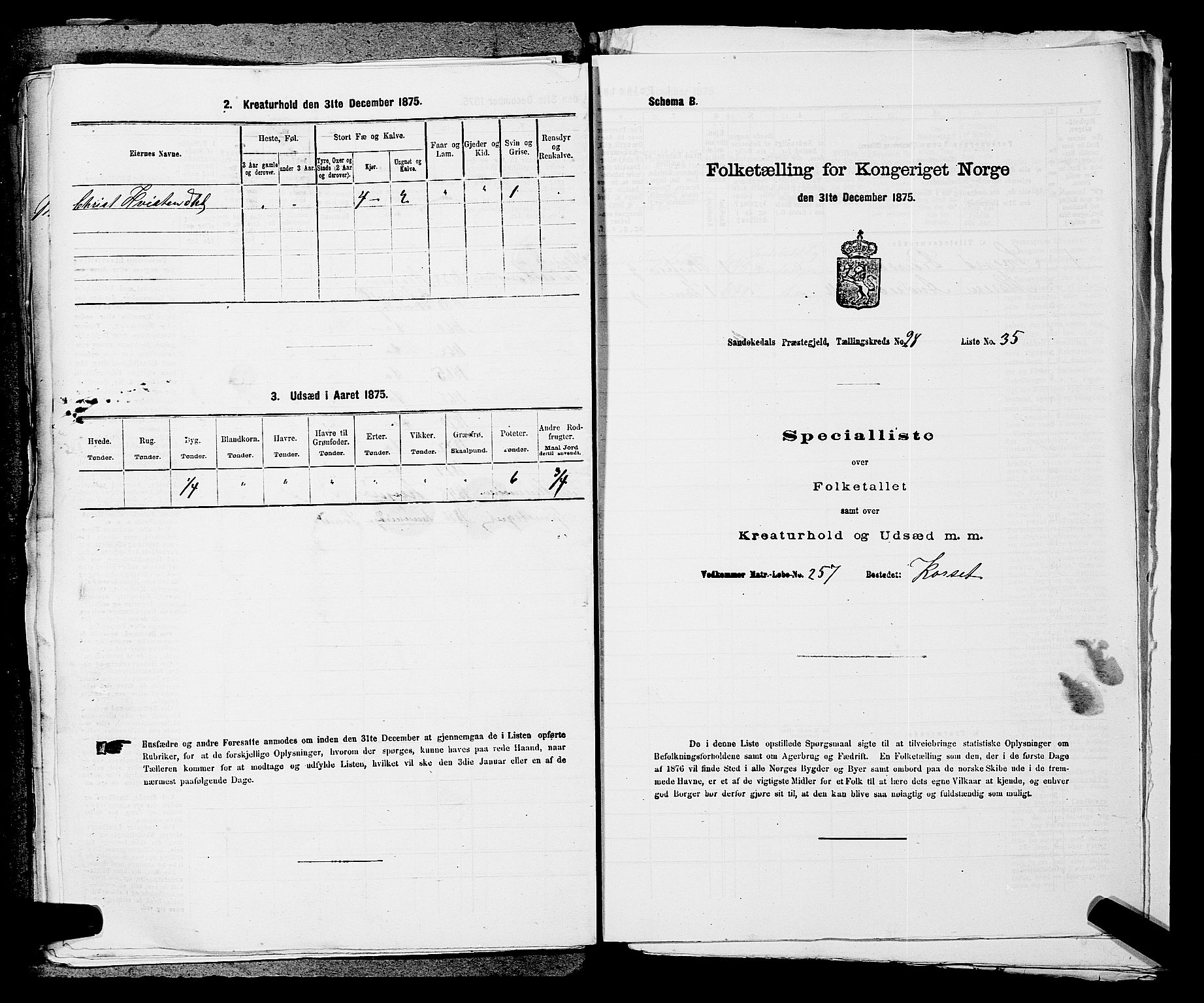 SAKO, Folketelling 1875 for 0816P Sannidal prestegjeld, 1875, s. 2228