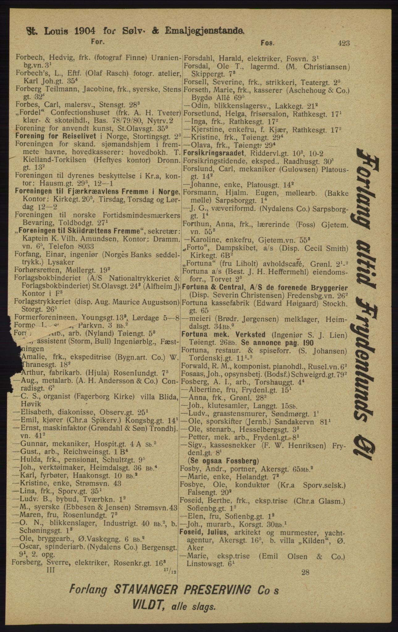 Kristiania/Oslo adressebok, PUBL/-, 1913, s. 435
