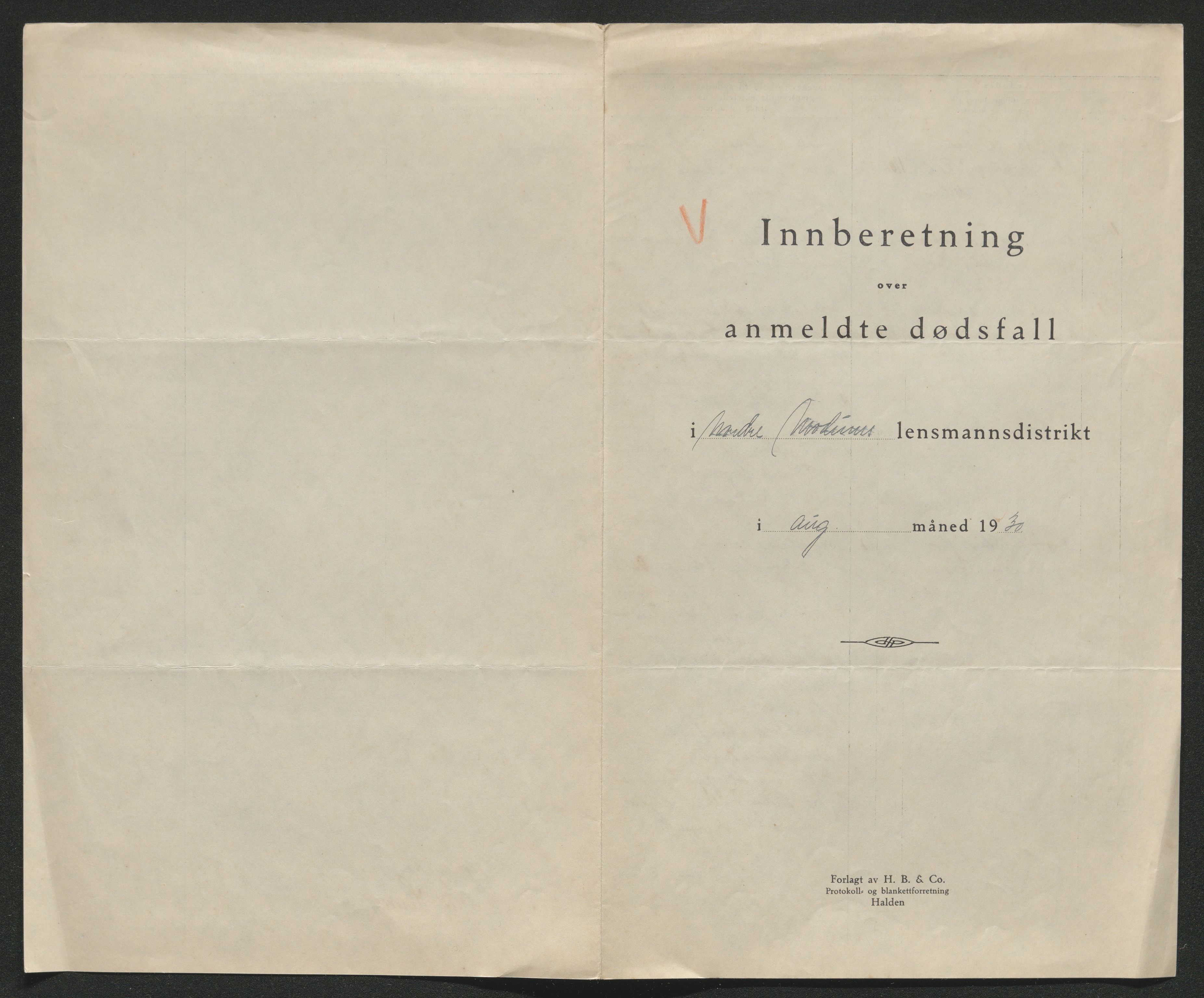 Eiker, Modum og Sigdal sorenskriveri, SAKO/A-123/H/Ha/Hab/L0046: Dødsfallsmeldinger, 1930-1931, s. 353