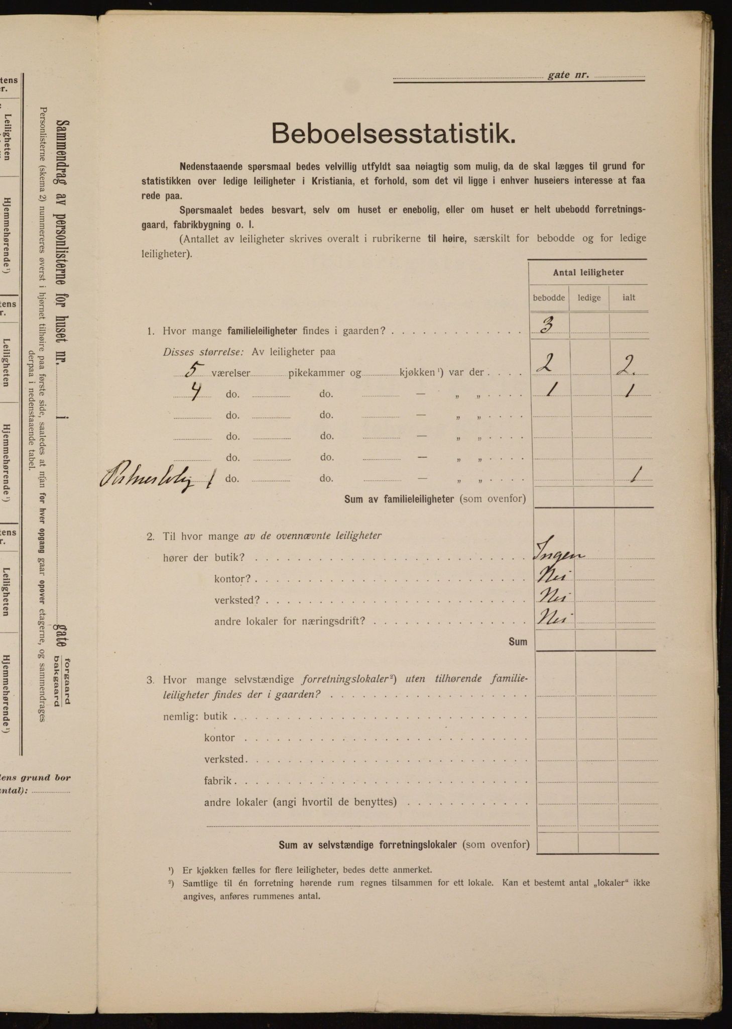 OBA, Kommunal folketelling 1.2.1912 for Kristiania, 1912, s. 55197