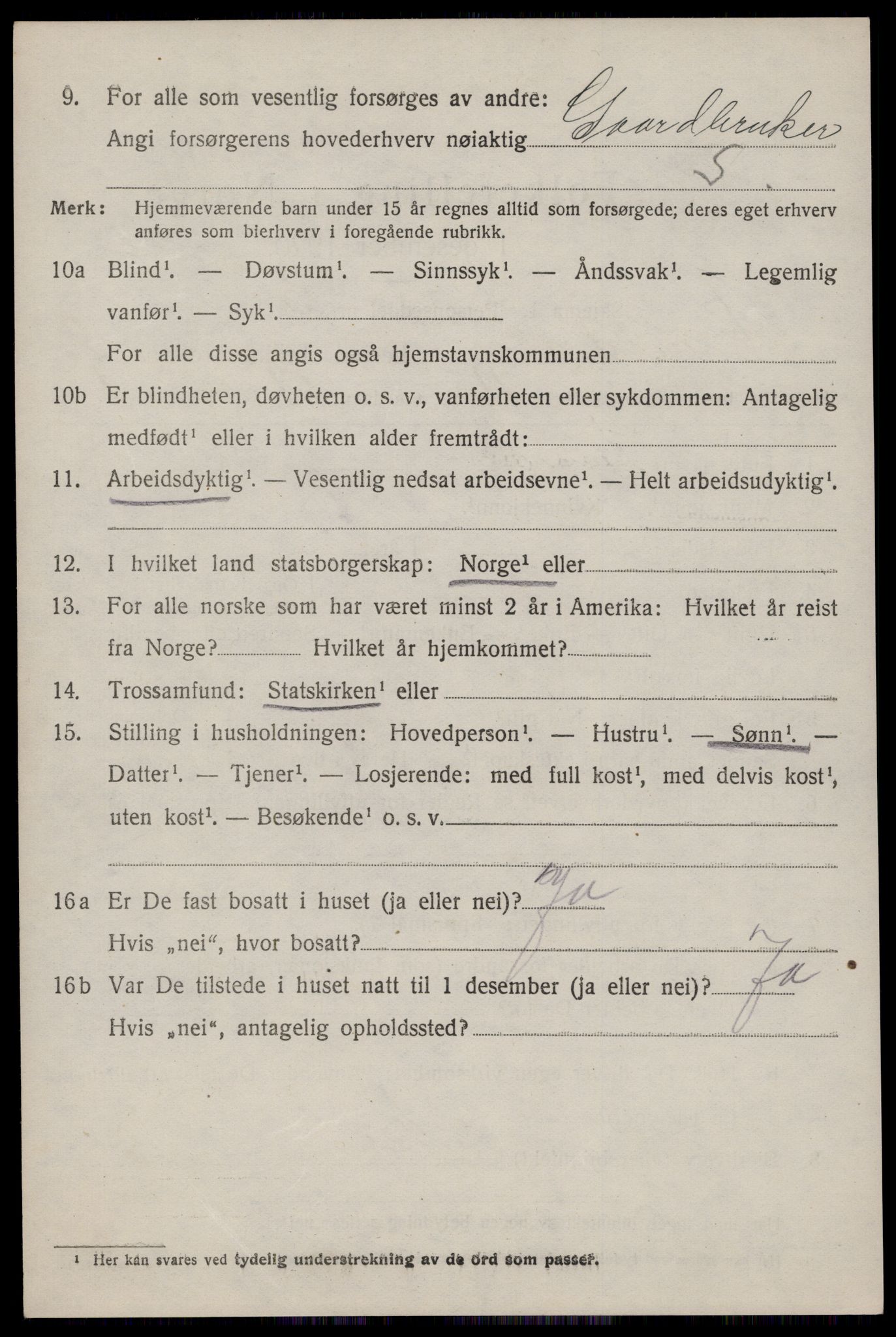 SAKO, Folketelling 1920 for 0827 Hjartdal herred, 1920, s. 2289