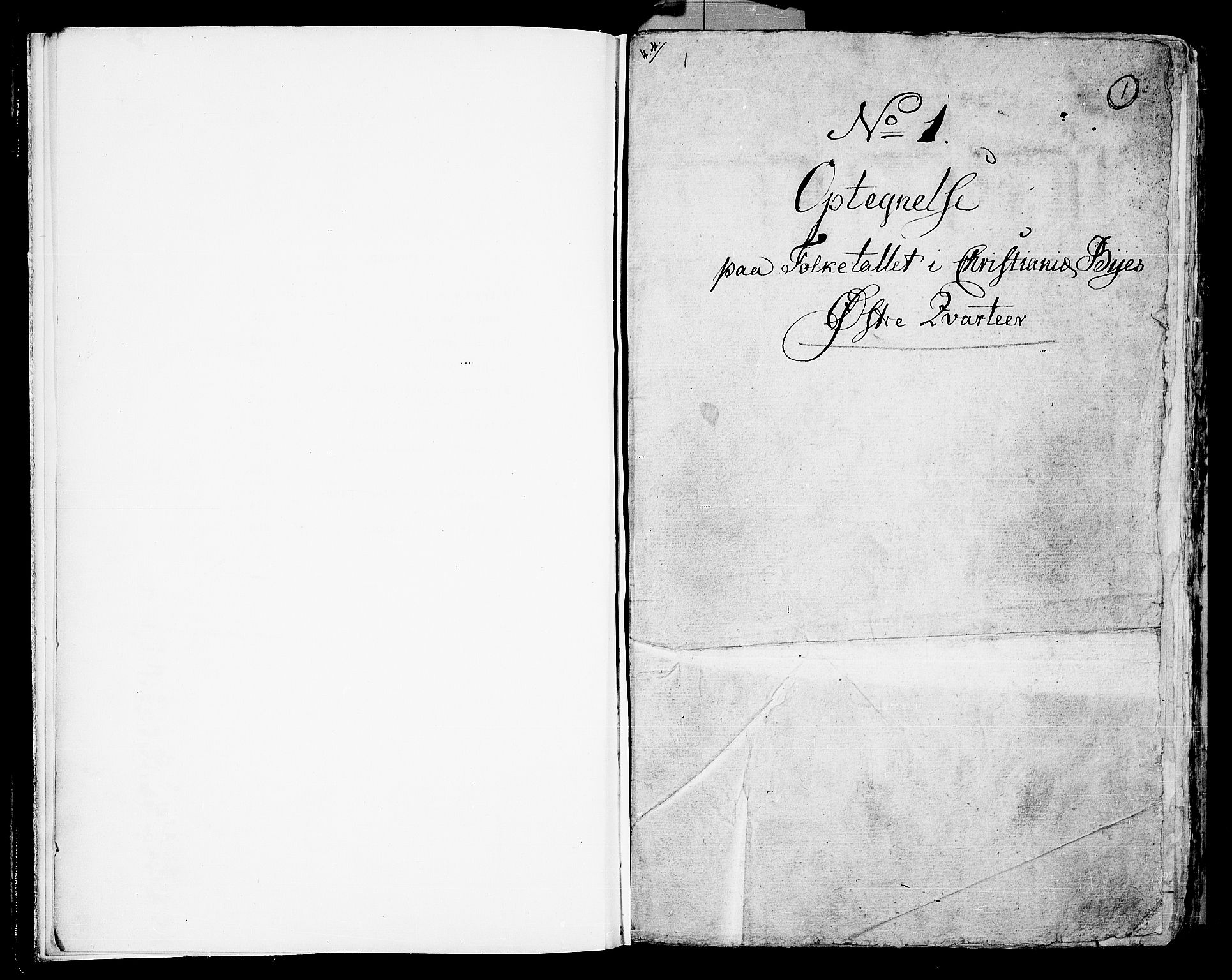 RA, Folketelling 1801 for 0301 Kristiania kjøpstad, 1801, s. 1a