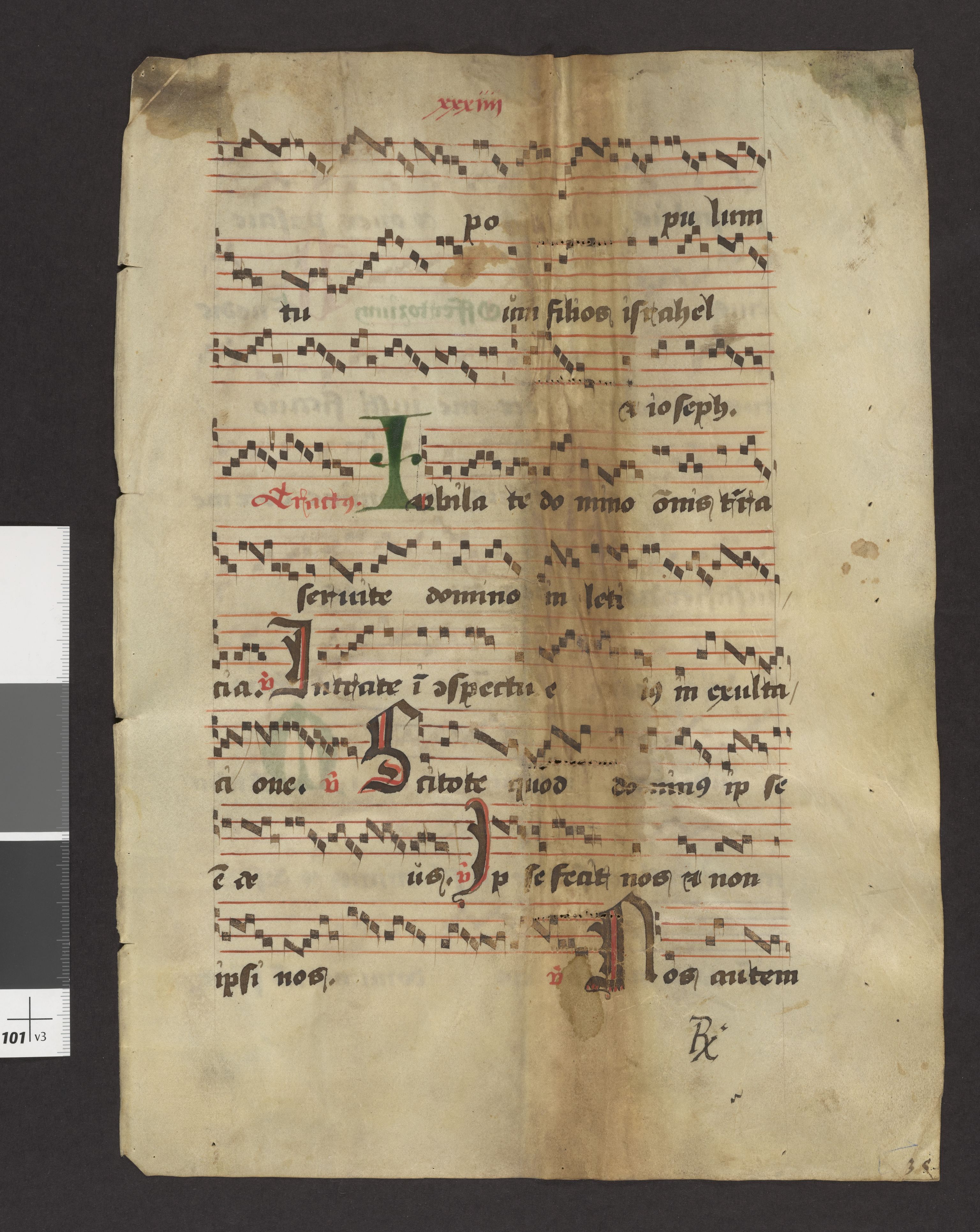 Riksarkivets diplomsamling, AV/RA-EA-5965/F27/F27A/F27Ab/L0002: Latinske fragmenter stort format, 1100-1536, s. 29