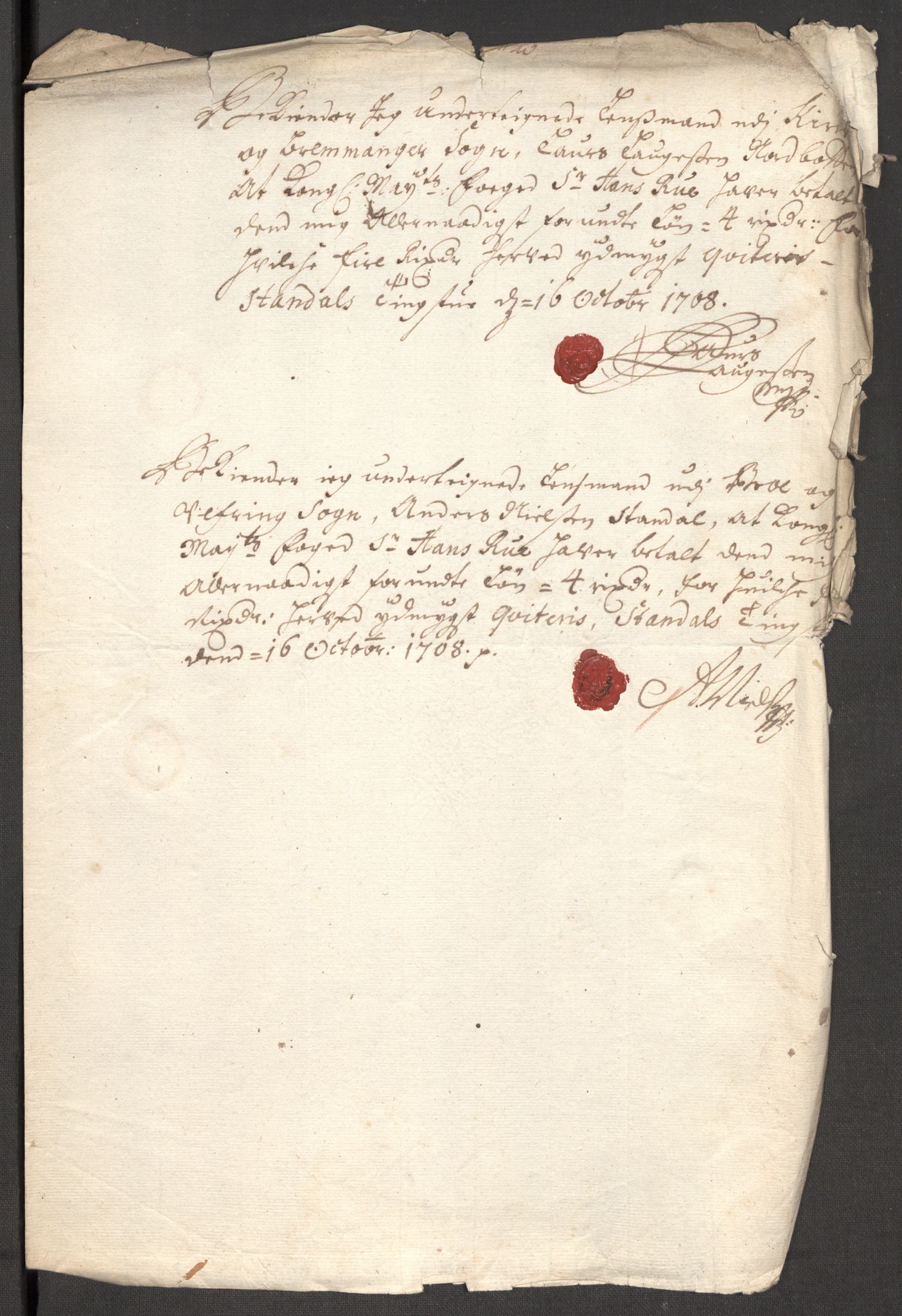 Rentekammeret inntil 1814, Reviderte regnskaper, Fogderegnskap, AV/RA-EA-4092/R53/L3431: Fogderegnskap Sunn- og Nordfjord, 1708, s. 209
