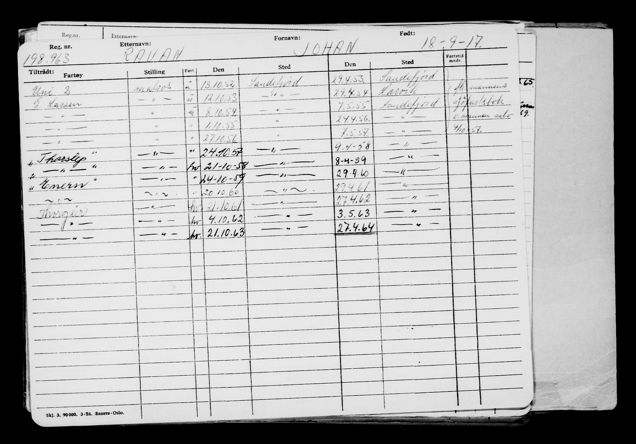 Direktoratet for sjømenn, AV/RA-S-3545/G/Gb/L0151: Hovedkort, 1917, s. 741