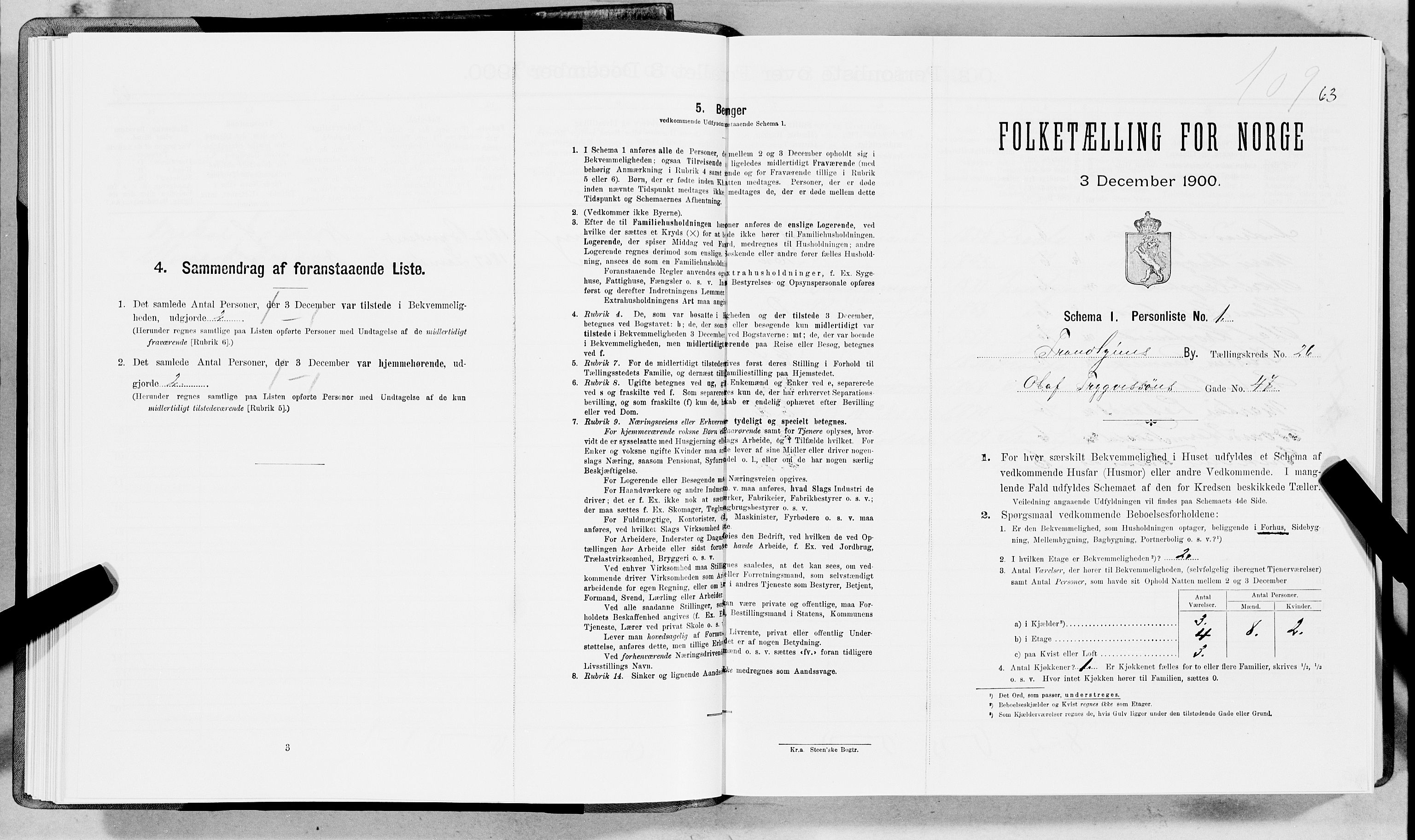 SAT, Folketelling 1900 for 1601 Trondheim kjøpstad, 1900, s. 4071