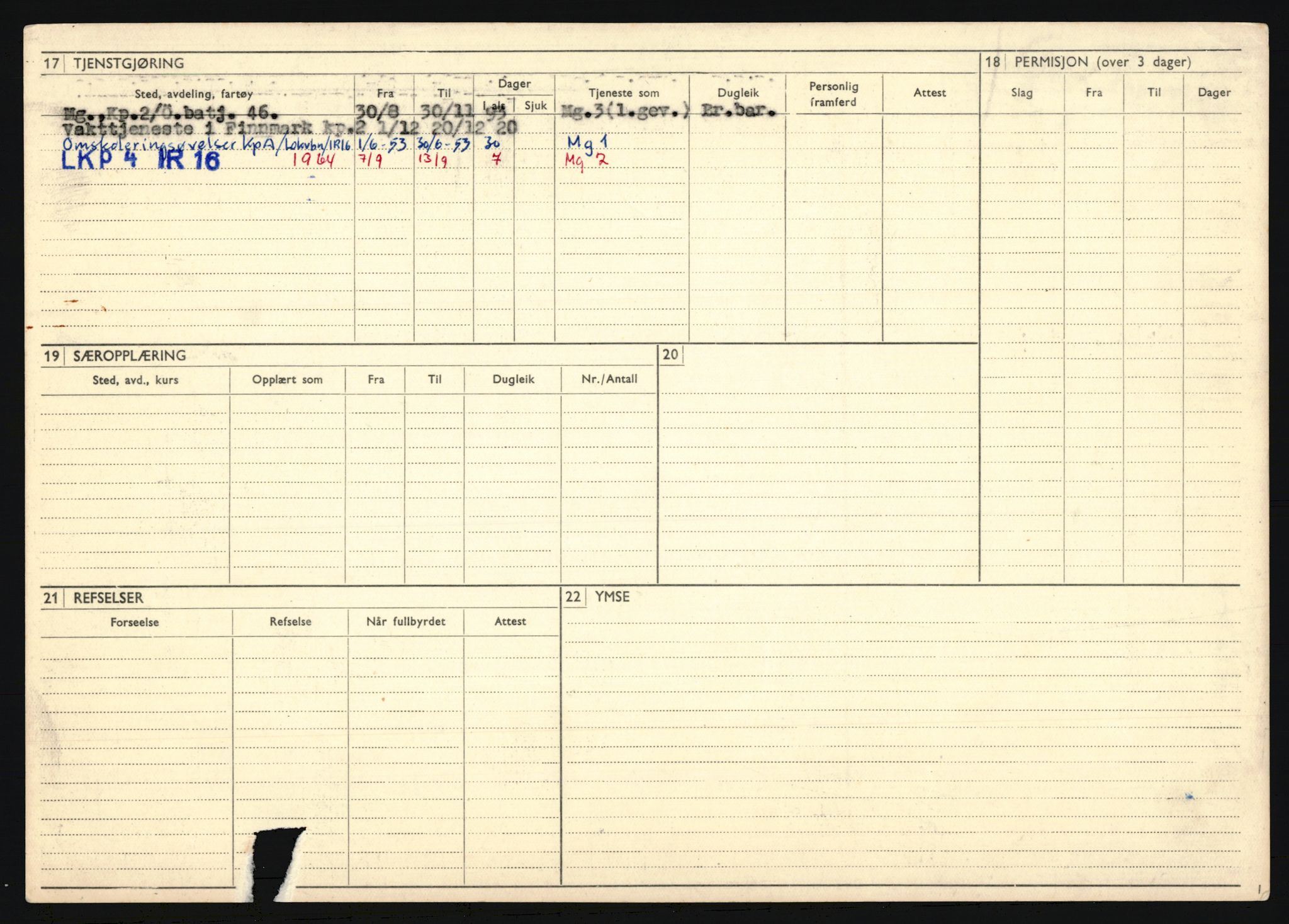 Forsvaret, Troms infanteriregiment nr. 16, AV/RA-RAFA-3146/P/Pa/L0024/0002: Rulleblad / Rulleblad for regimentets menige mannskaper, årsklasse 1941, 1941, s. 321