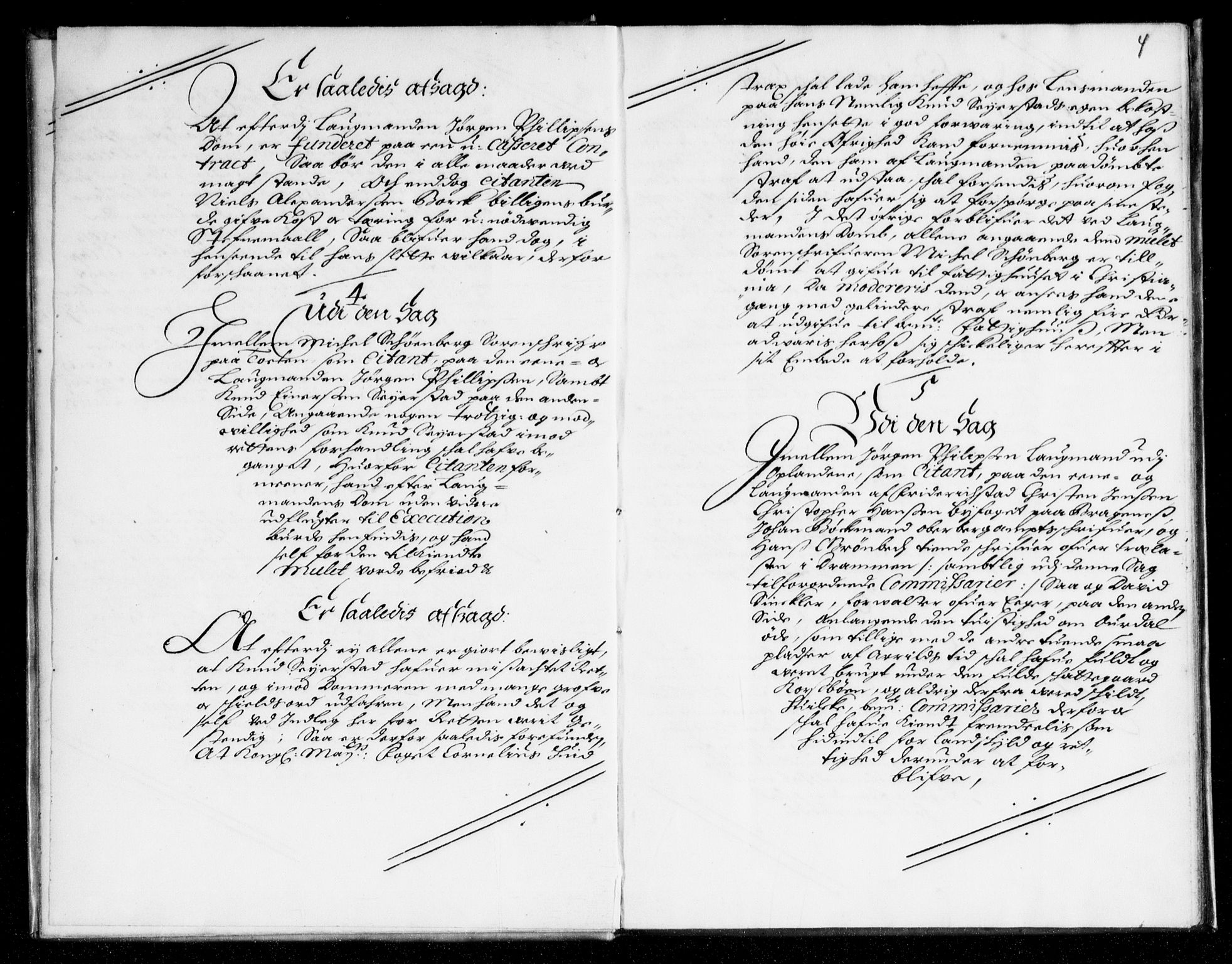 Overhoffretten 1667-1797, AV/RA-EA-2884/Aa/L0013: Avsiktsprotokoll, 1678, s. 3b-4a