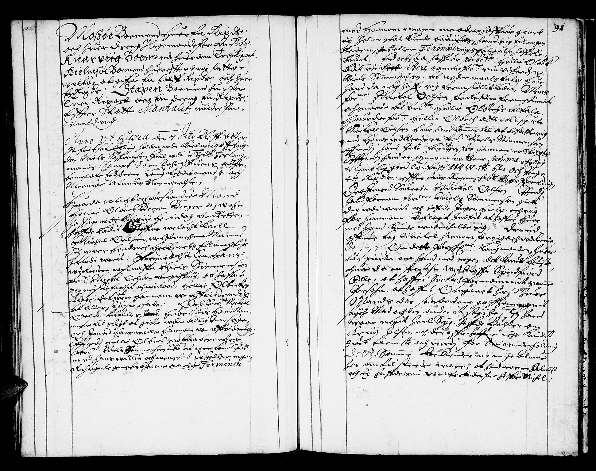 Finnmark sorenskriveri, AV/SATØ-S-0053/F/Fa/L0009: Justisprotokoller, 1654-1663, s. 90b-91a