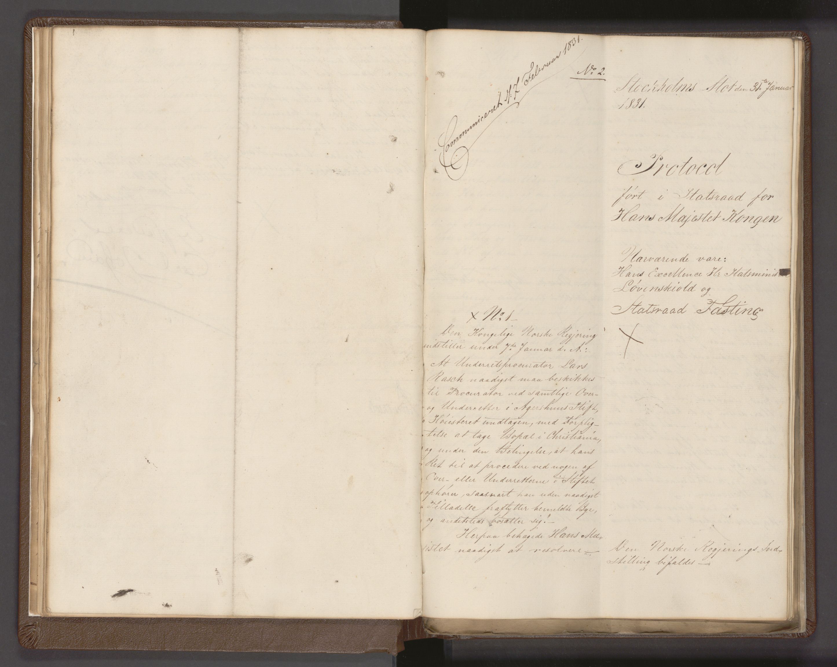 Statsrådssekretariatet, AV/RA-S-1001/A/Ab/L0032: Kgl. res. nr. 917-992 og 1-512, 1. halvår, 1831