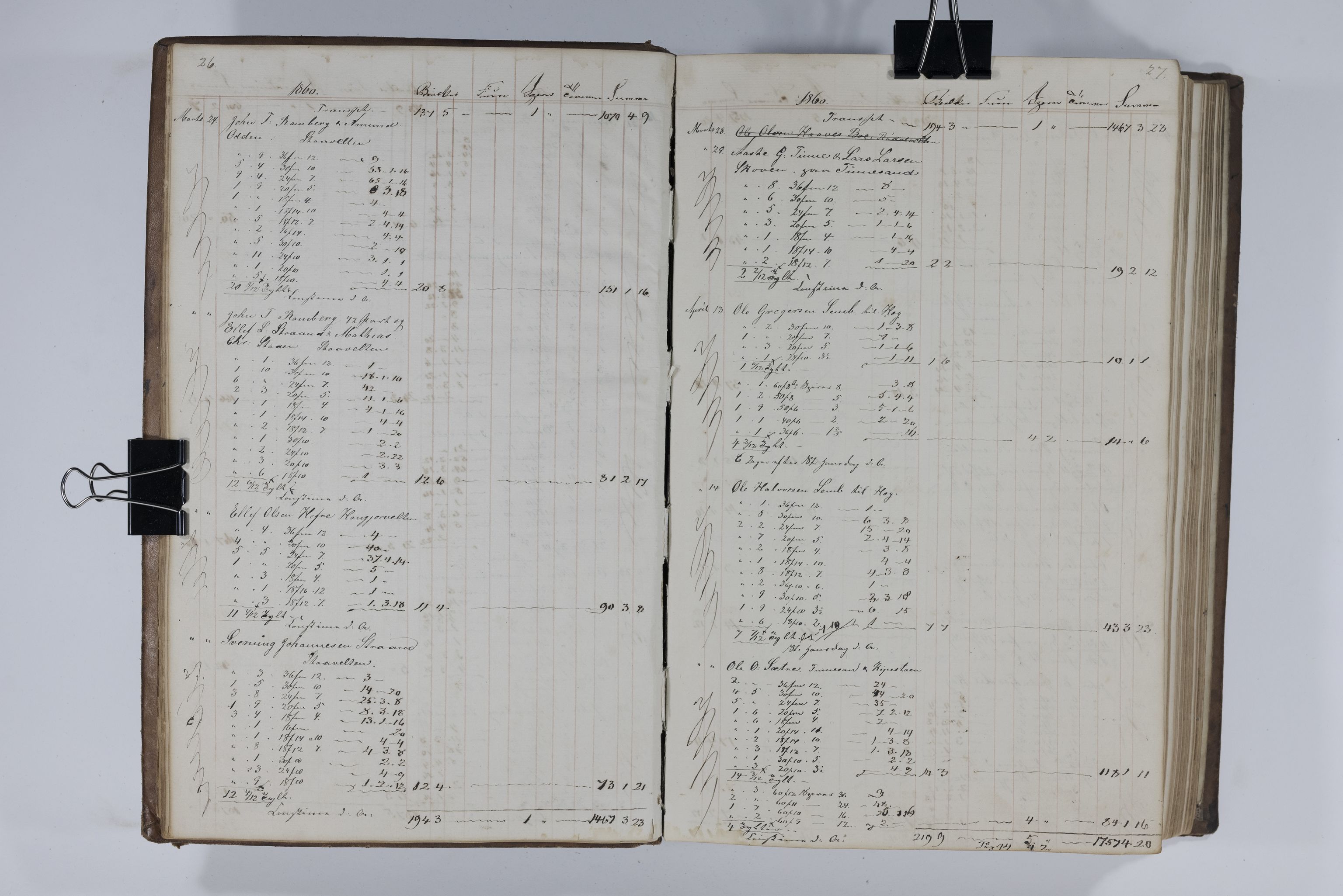 Blehr/ Kjellestad, TEMU/TGM-A-1212/E/Ea/L0003: Merkebok, 1858-1869, s. 16