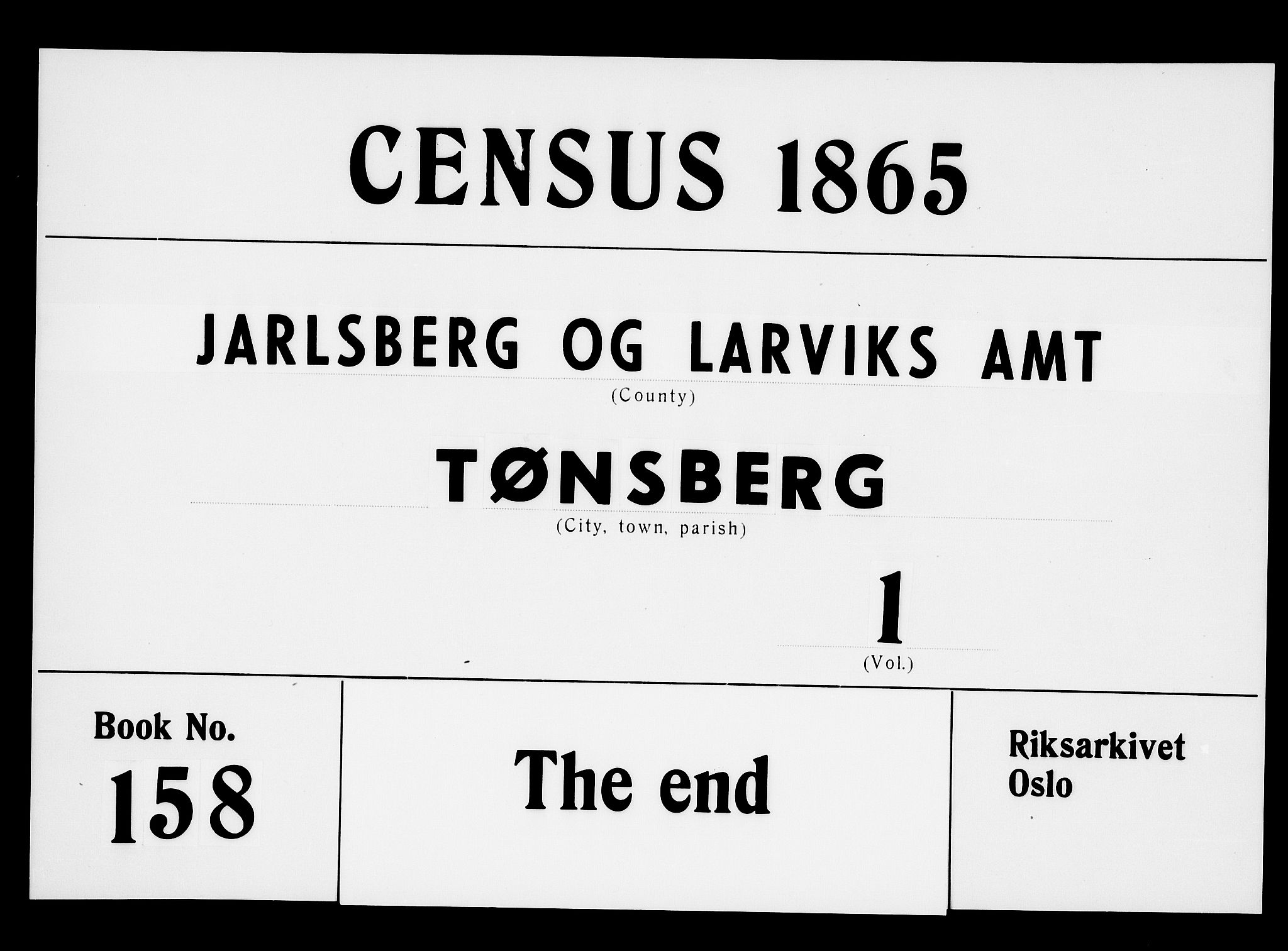 RA, Folketelling 1865 for 0705P Tønsberg prestegjeld, 1865, s. 362