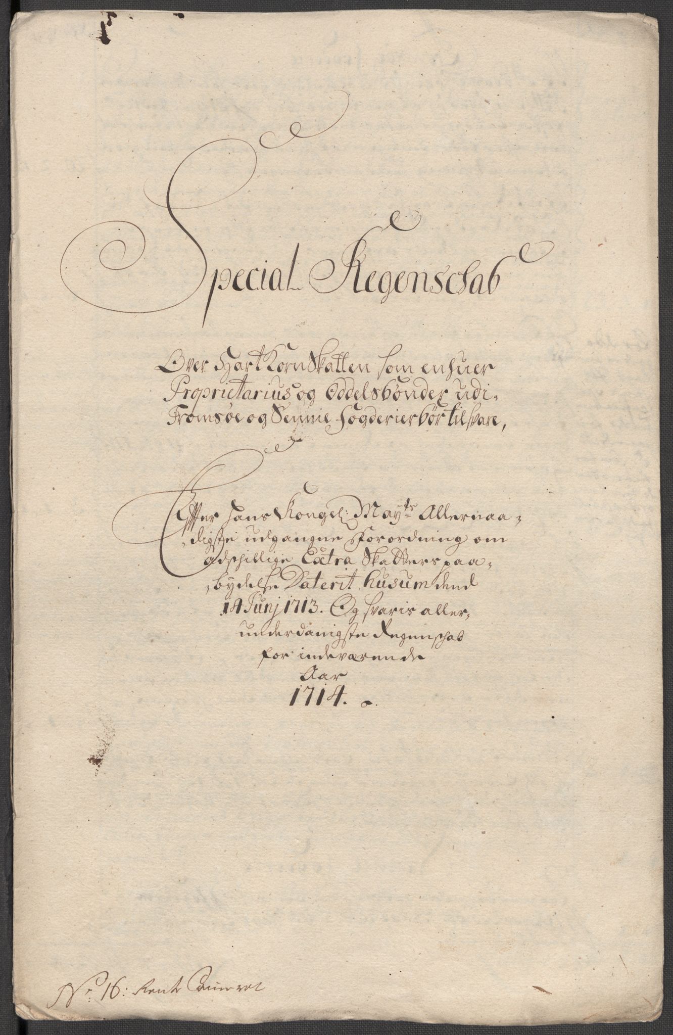 Rentekammeret inntil 1814, Reviderte regnskaper, Fogderegnskap, RA/EA-4092/R68/L4760: Fogderegnskap Senja og Troms, 1714, s. 173