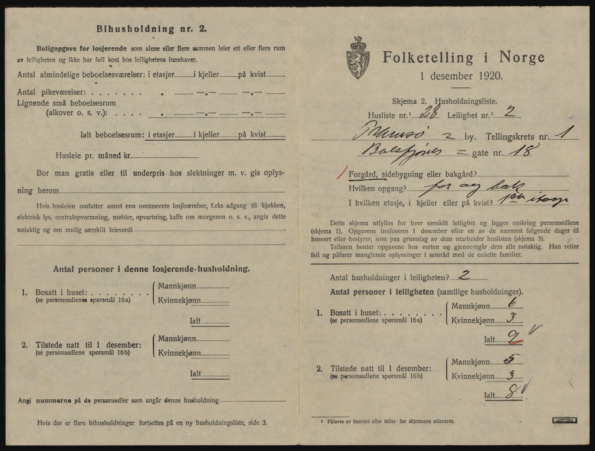 SATØ, Folketelling 1920 for 1902 Tromsø kjøpstad, 1920, s. 2499