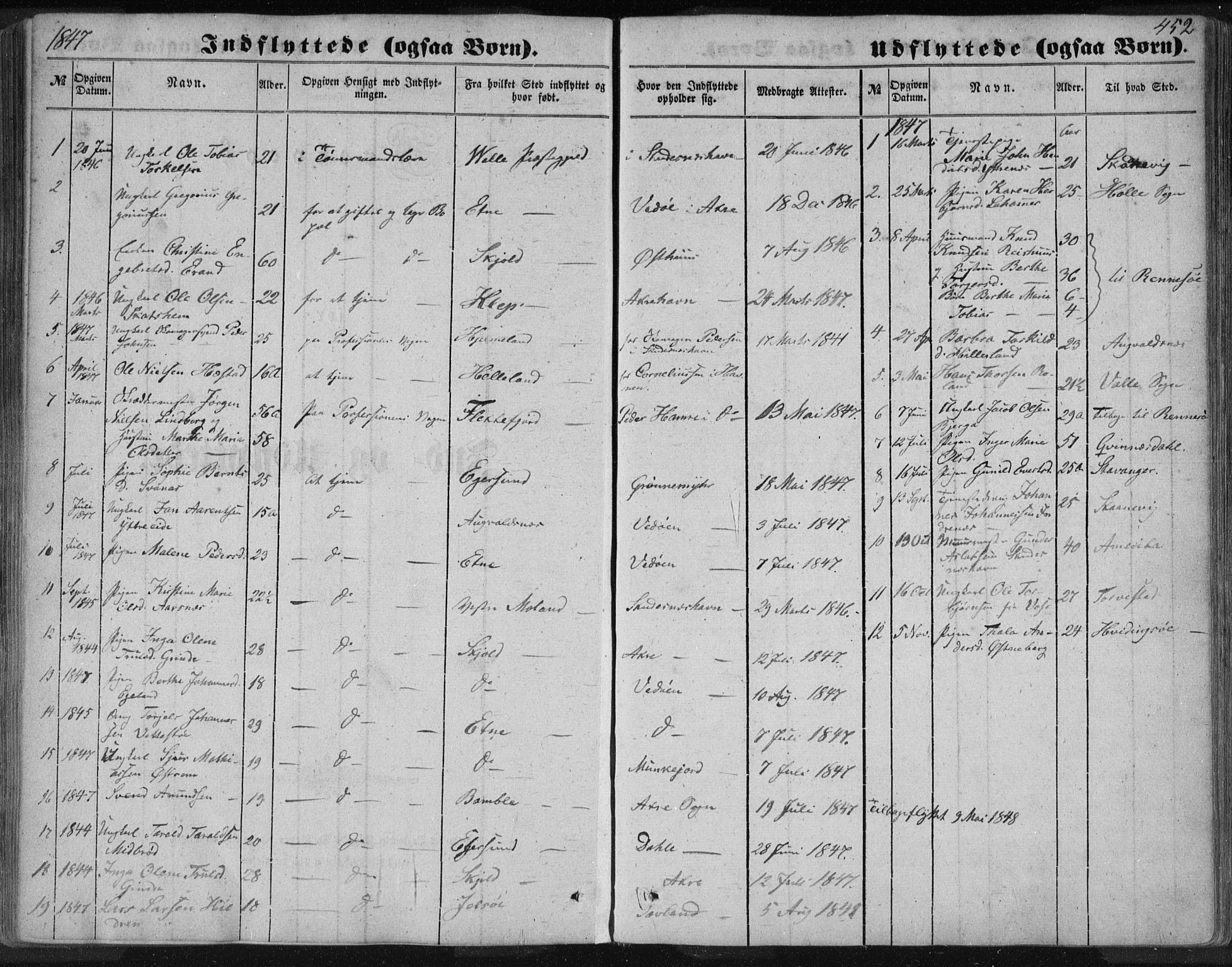 Skudenes sokneprestkontor, AV/SAST-A -101849/H/Ha/Haa/L0005: Ministerialbok nr. A 3.2, 1847-1863, s. 452