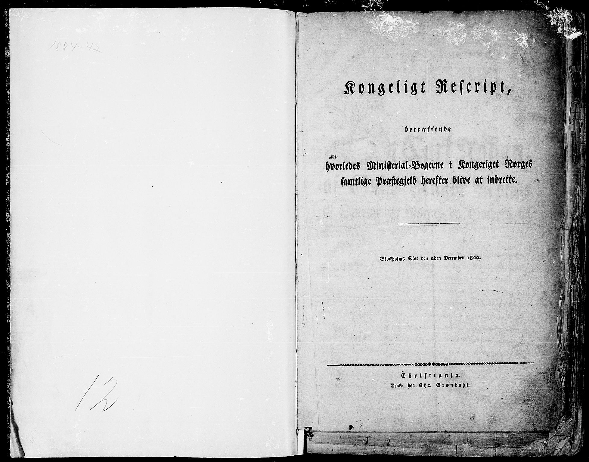 Gran prestekontor, SAH/PREST-112/H/Ha/Haa/L0010: Ministerialbok nr. 10, 1824-1842