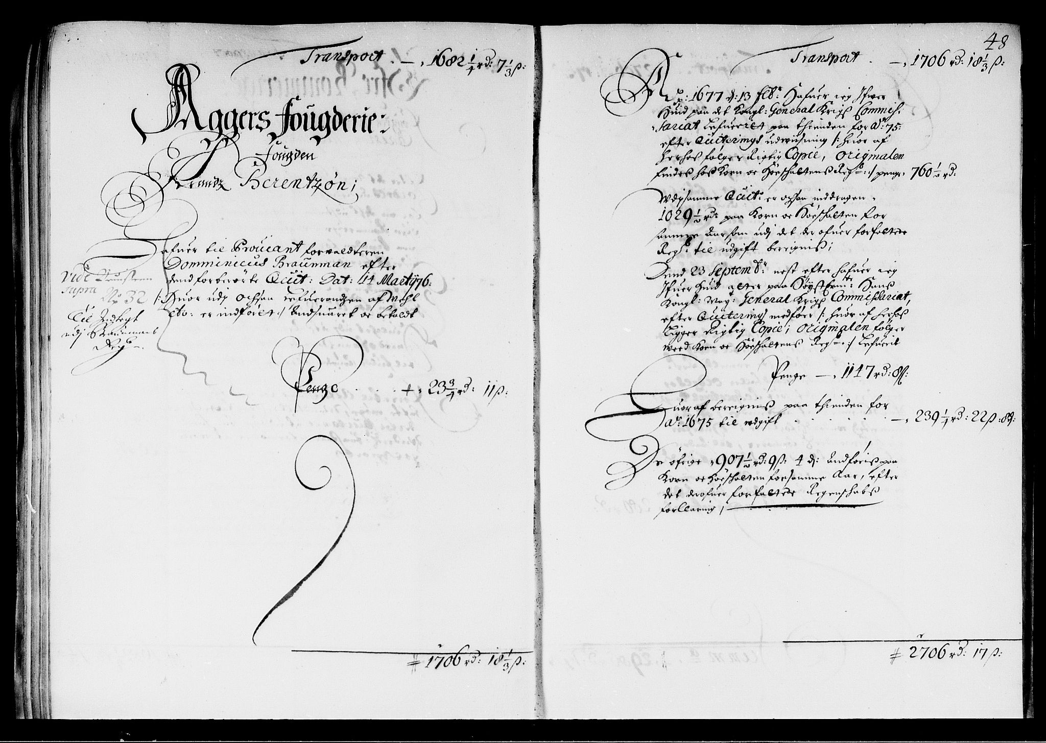 Rentekammeret inntil 1814, Reviderte regnskaper, Stiftamtstueregnskaper, Landkommissariatet på Akershus og Akershus stiftamt, AV/RA-EA-5869/R/Rb/L0113: Akershus stiftamt, 1675