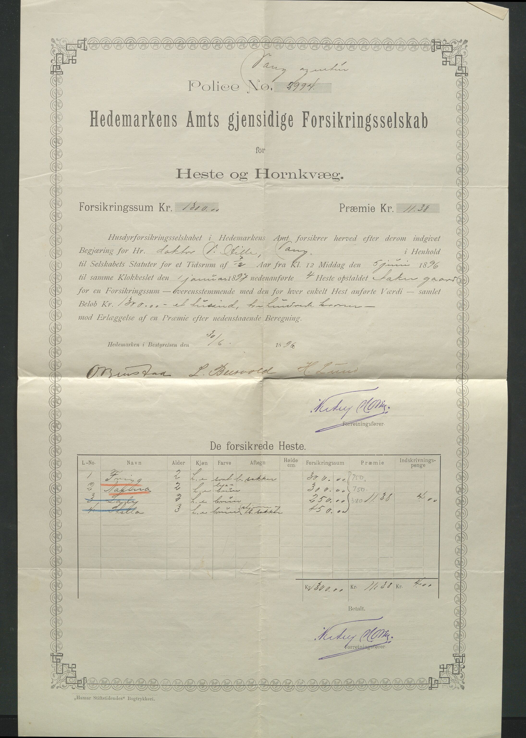 Åker i Vang, Hedmark, og familien Todderud, AV/SAH-ARK-010/E/Ec/L0001: Korrespondanse ordnet etter emne, 1772-1907, s. 255