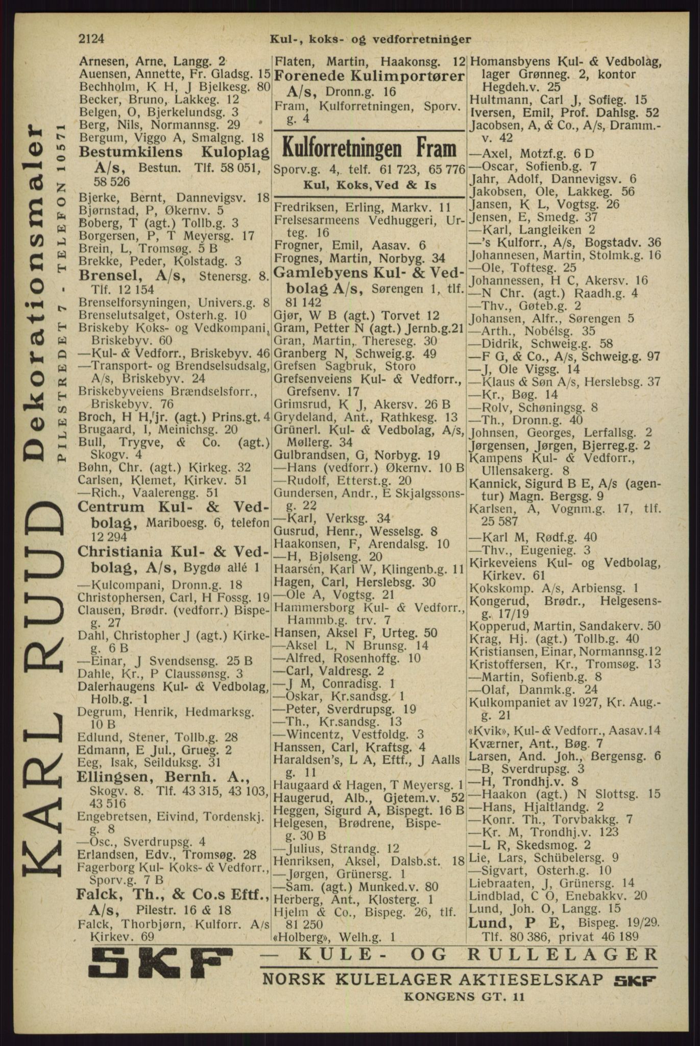 Kristiania/Oslo adressebok, PUBL/-, 1929, s. 2124