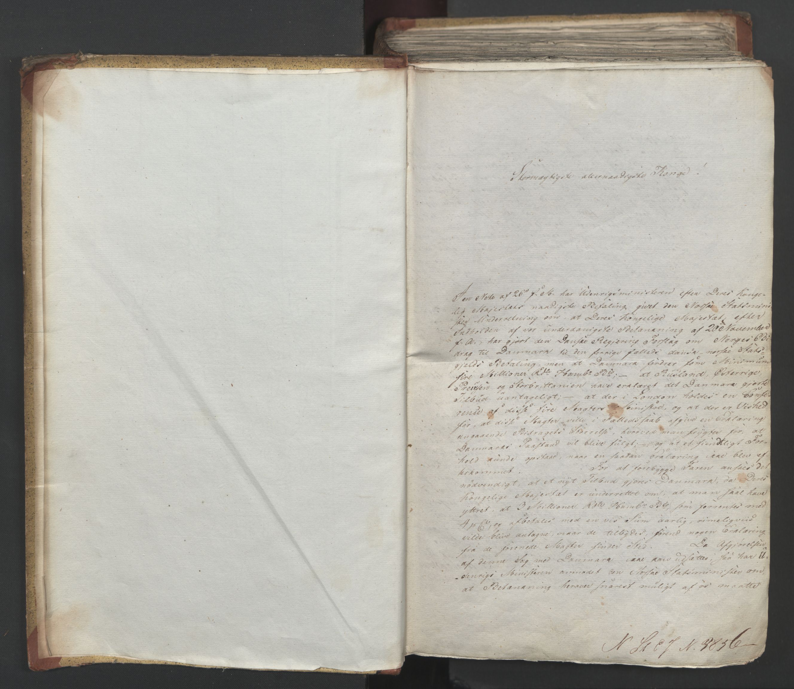 Statsrådsavdelingen i Stockholm, AV/RA-S-1003/D/Da/L0019: Regjeringsinnstillinger nr. 3856-4052, 1819, s. 3