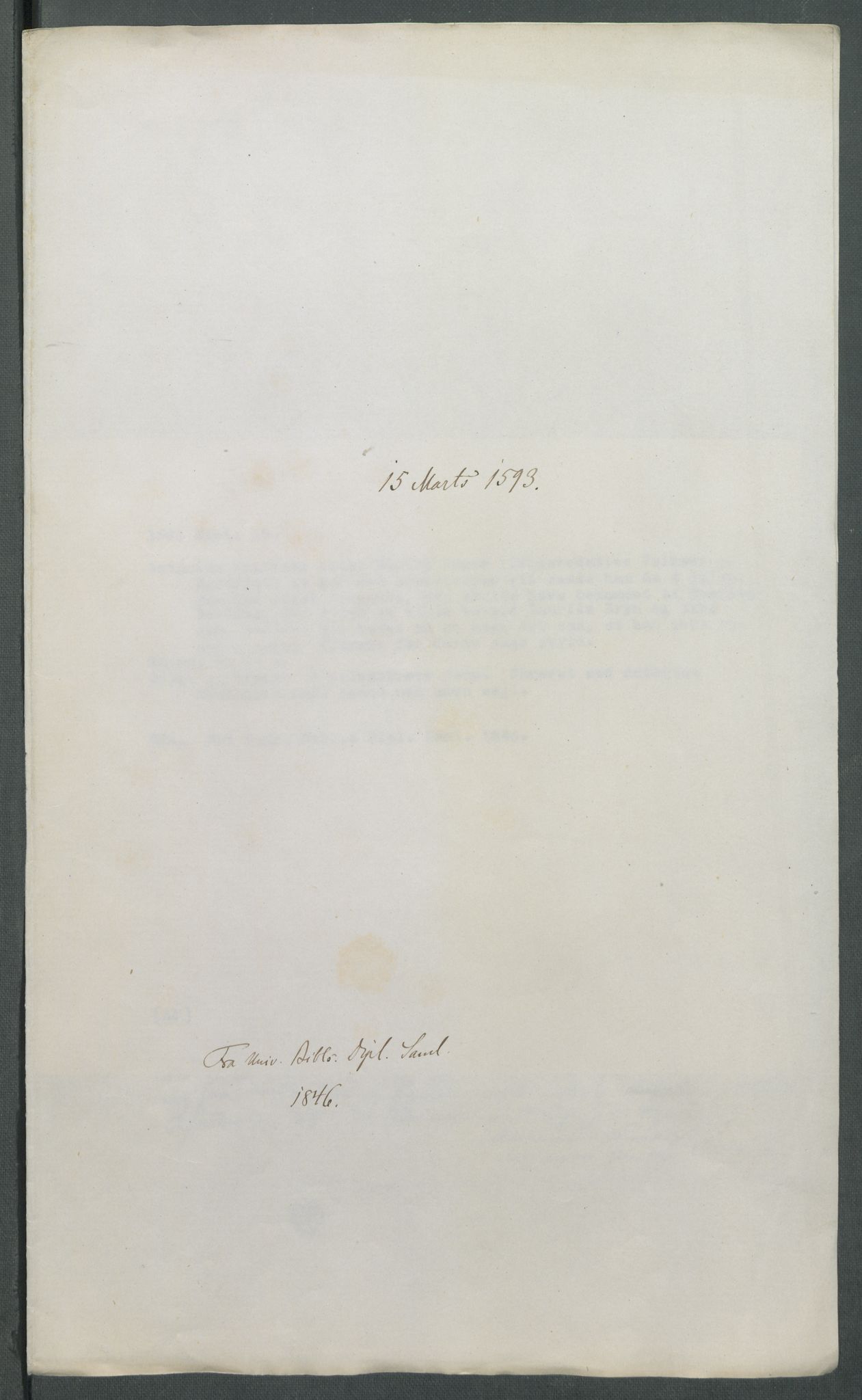Riksarkivets diplomsamling, AV/RA-EA-5965/F02/L0097: Dokumenter, 1593, s. 11