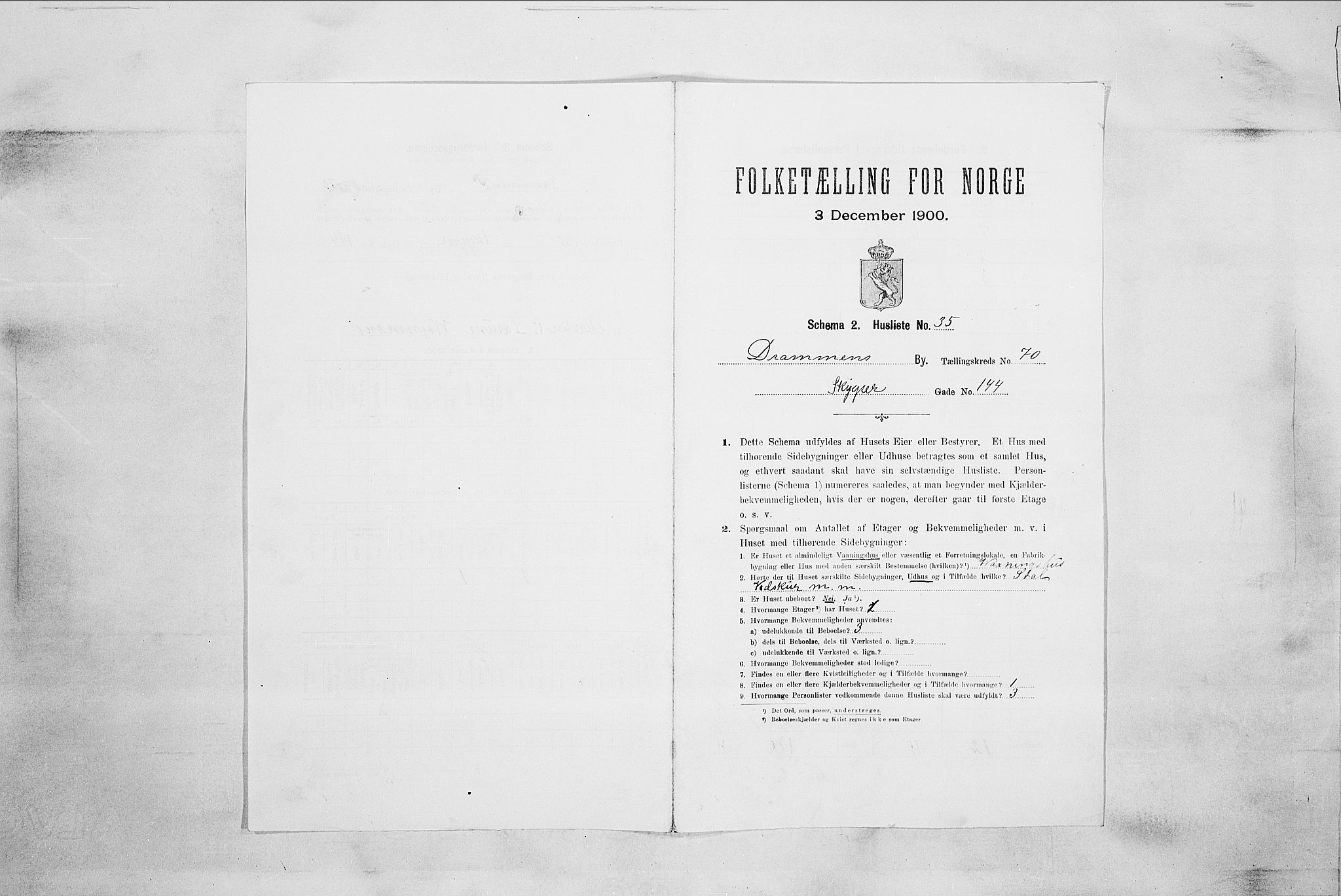 RA, Folketelling 1900 for 0602 Drammen kjøpstad, 1900, s. 14288