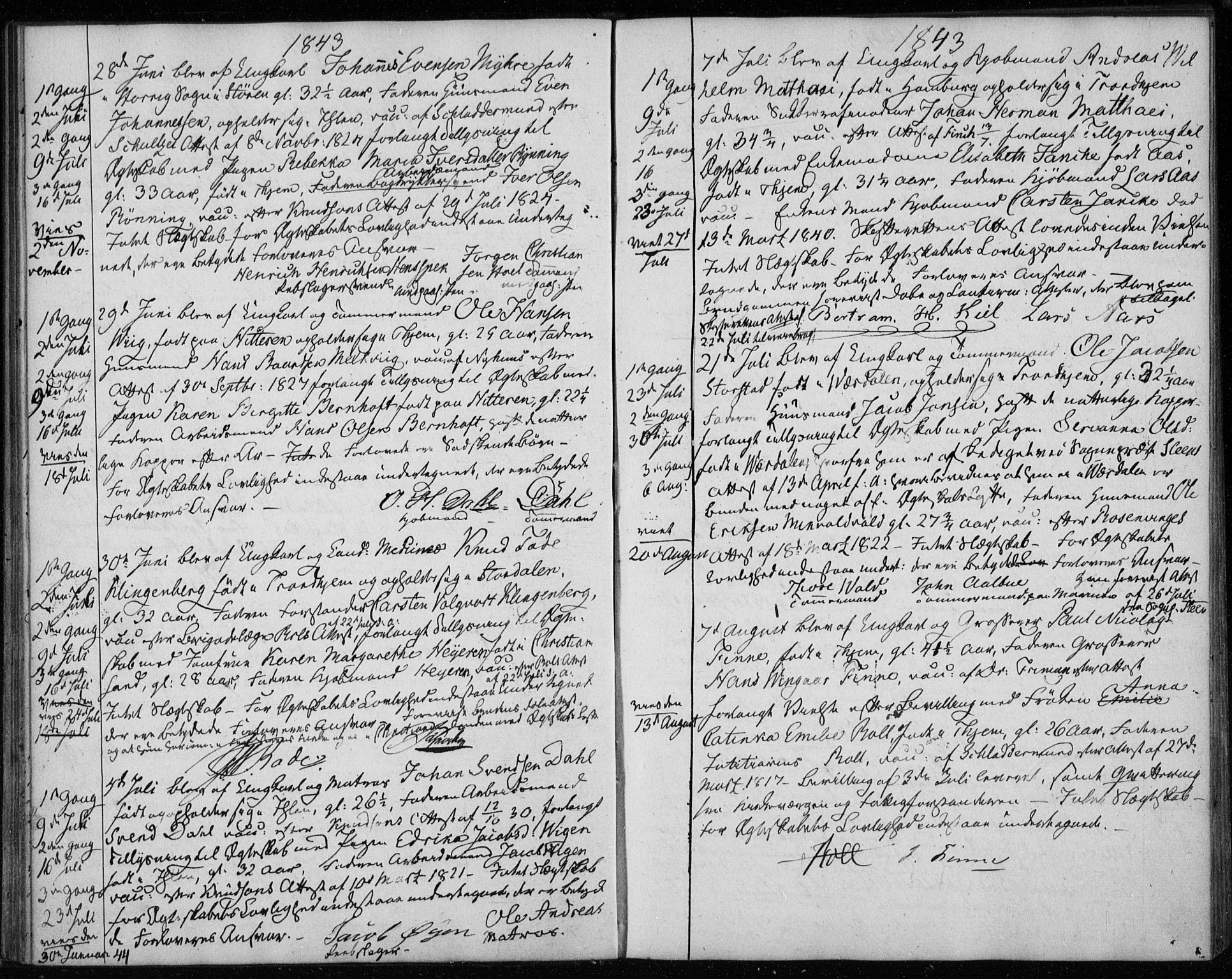 Ministerialprotokoller, klokkerbøker og fødselsregistre - Sør-Trøndelag, AV/SAT-A-1456/601/L0050: Ministerialbok nr. 601A18, 1841-1852