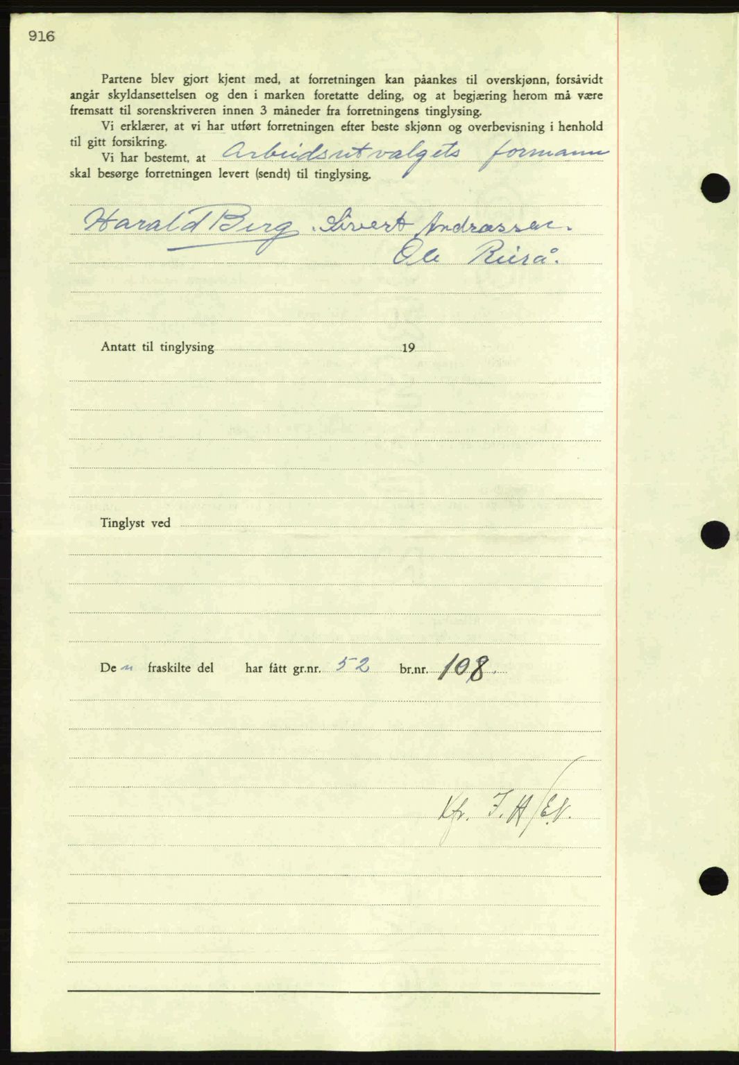 Nordmøre sorenskriveri, SAT/A-4132/1/2/2Ca: Pantebok nr. A83, 1938-1938, Dagboknr: 1402/1938