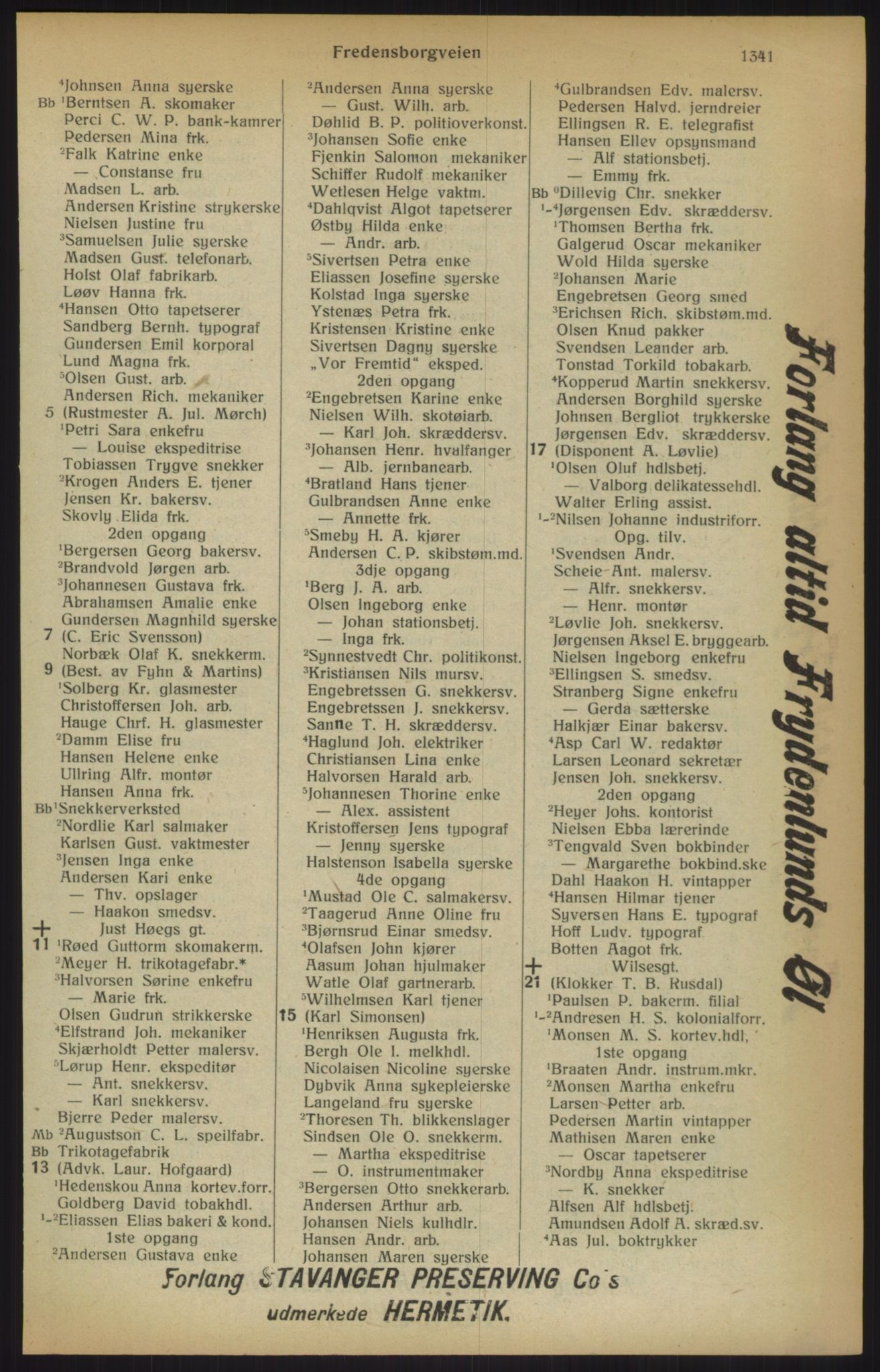 Kristiania/Oslo adressebok, PUBL/-, 1915, s. 1341