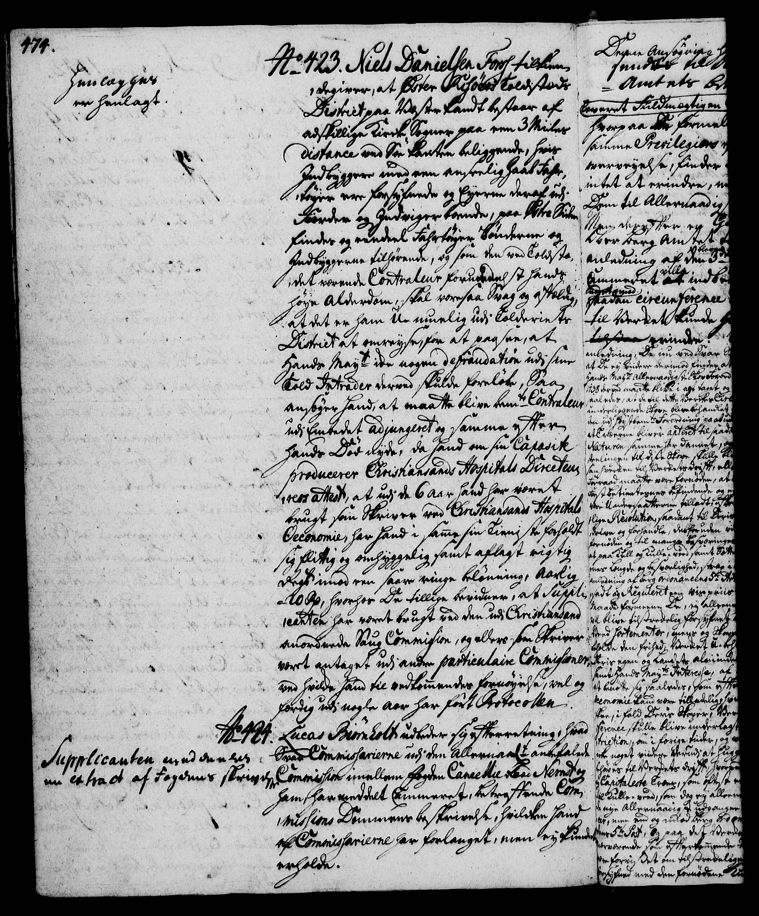 Rentekammeret, Kammerkanselliet, AV/RA-EA-3111/G/Gh/Gha/L0023: Norsk ekstraktmemorialprotokoll (merket RK 53.68), 1741-1742, s. 474