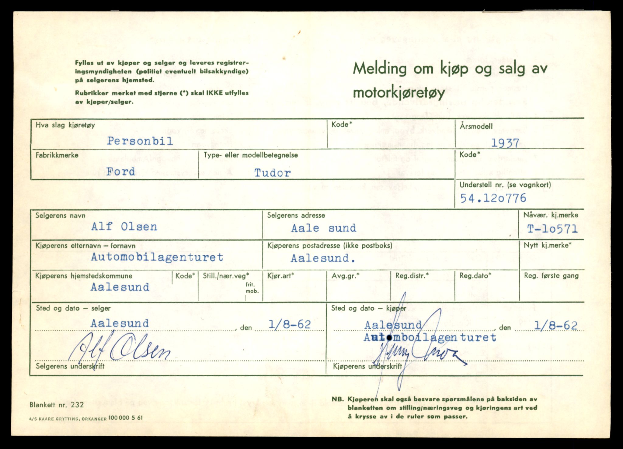 Møre og Romsdal vegkontor - Ålesund trafikkstasjon, AV/SAT-A-4099/F/Fe/L0021: Registreringskort for kjøretøy T 10471 - T 10583, 1927-1998, s. 2849