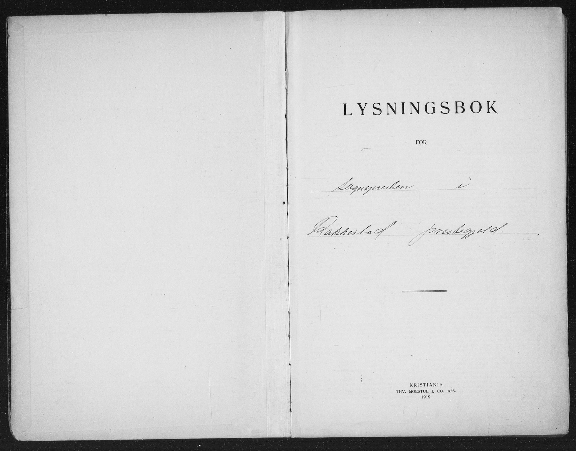 Rakkestad prestekontor Kirkebøker, SAO/A-2008/H/Ha/L0001: Lysningsprotokoll nr. 1, 1919-1941