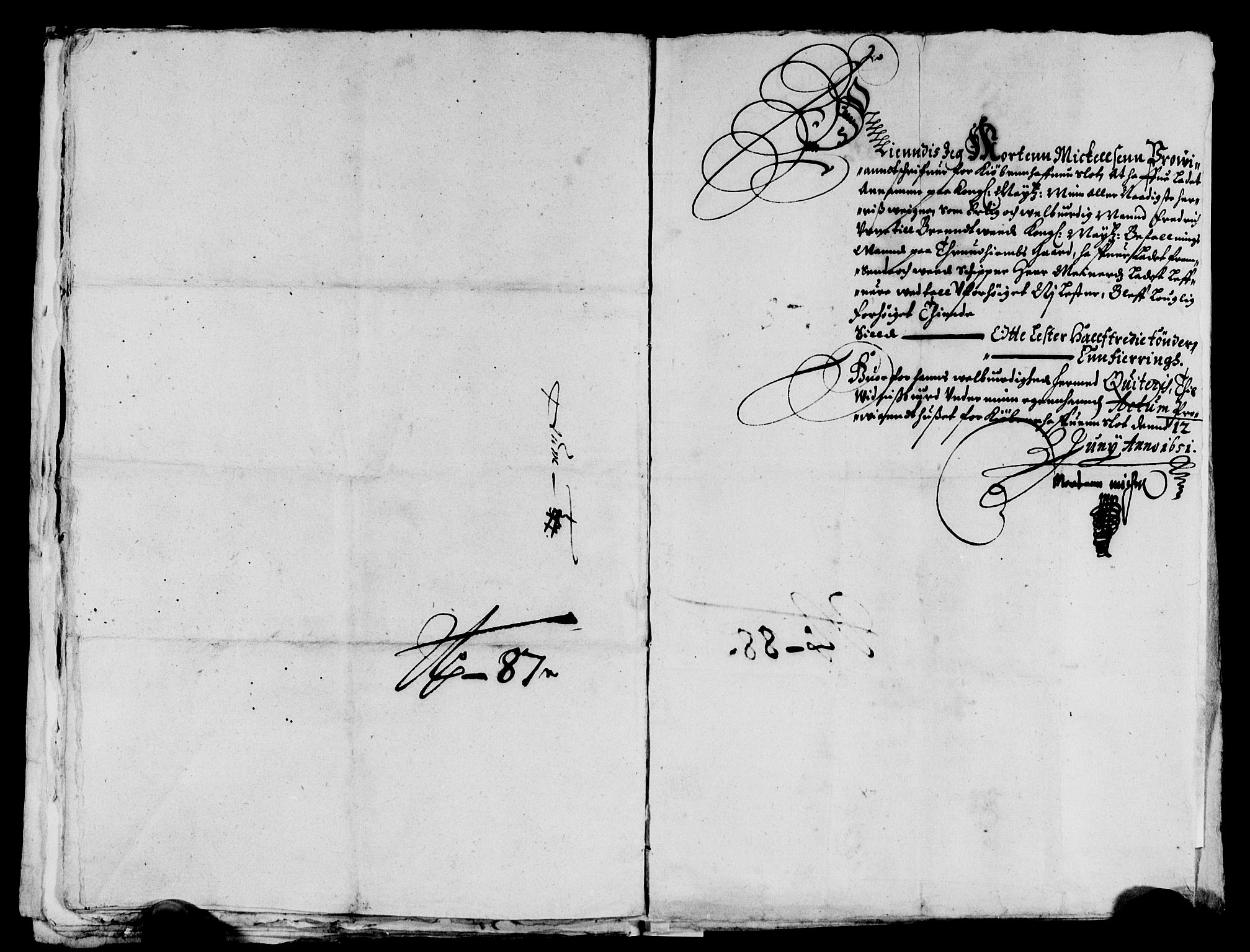 Rentekammeret inntil 1814, Reviderte regnskaper, Lensregnskaper, AV/RA-EA-5023/R/Rb/Rbw/L0099: Trondheim len, 1650-1651