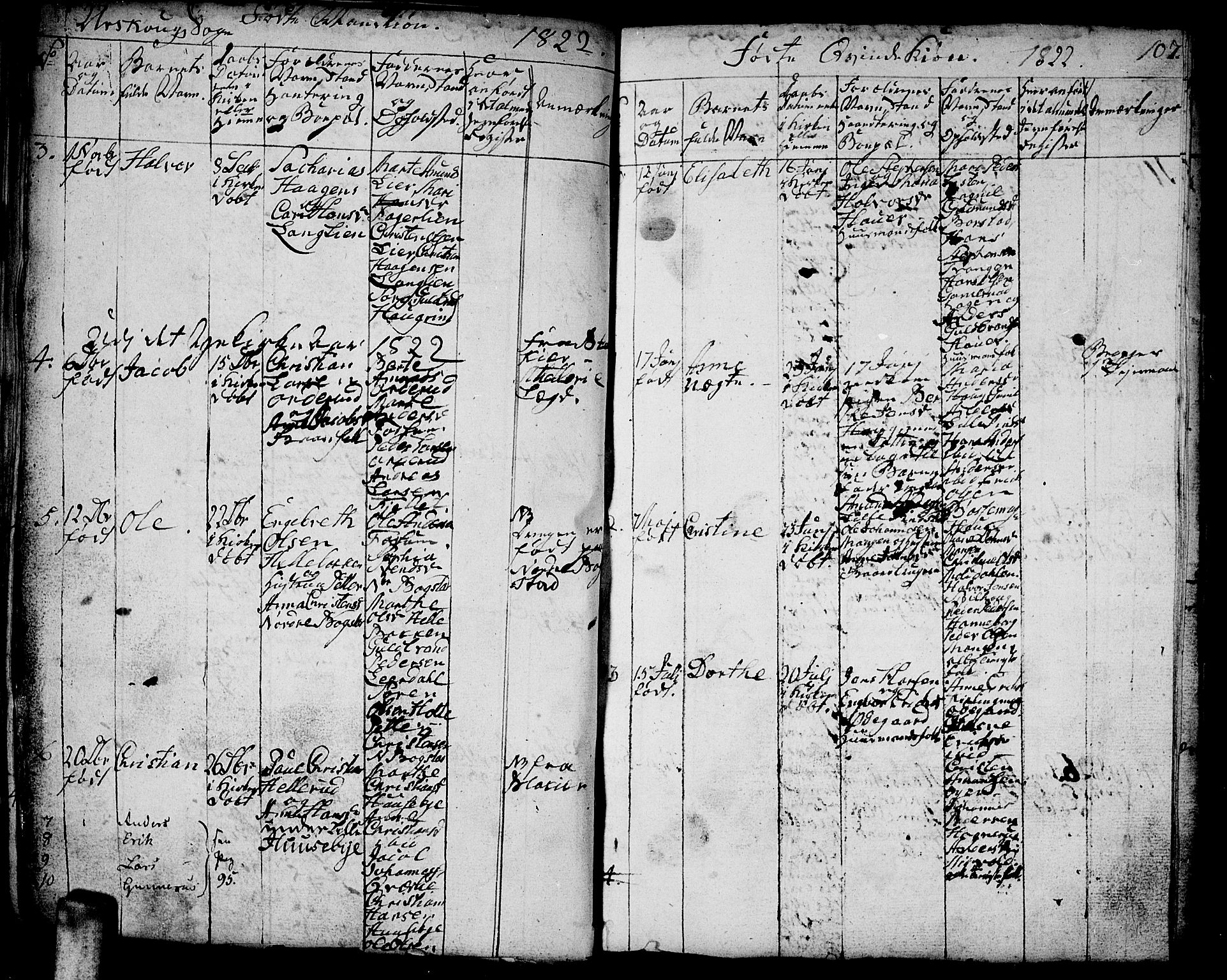 Aurskog prestekontor Kirkebøker, SAO/A-10304a/F/Fa/L0005: Ministerialbok nr. I 5, 1814-1829, s. 107