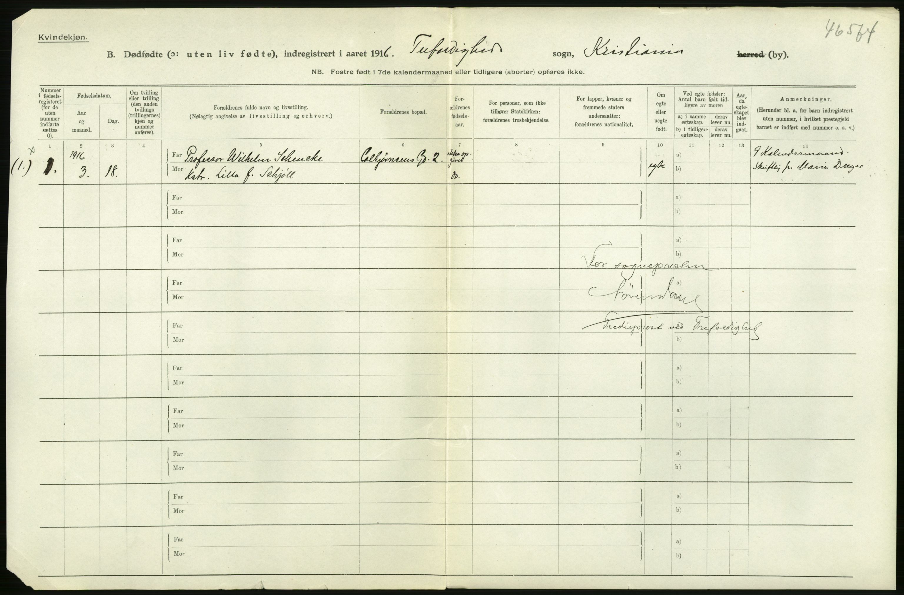 Statistisk sentralbyrå, Sosiodemografiske emner, Befolkning, AV/RA-S-2228/D/Df/Dfb/Dfbf/L0010: Kristiania: Døde, dødfødte., 1916, s. 484