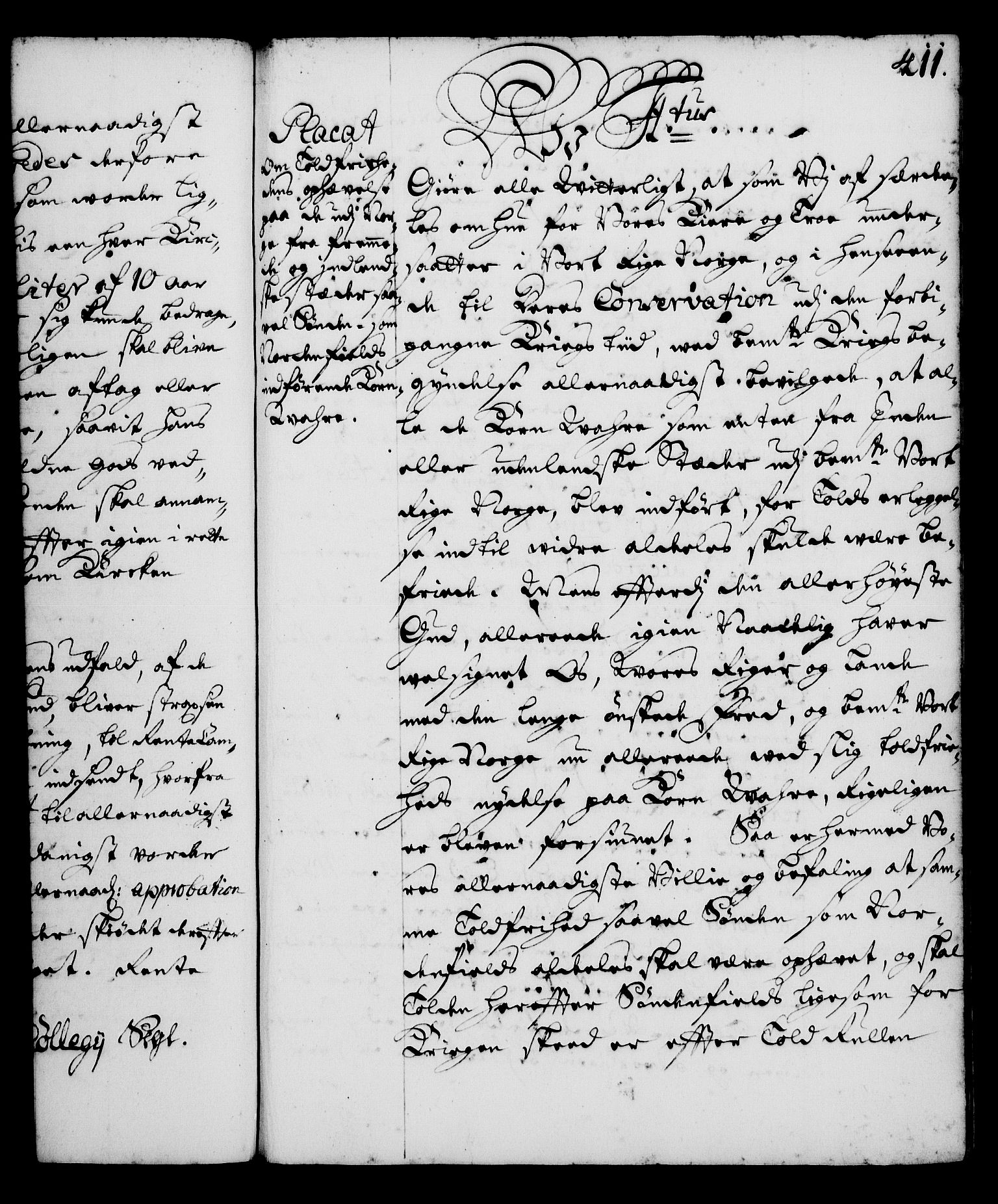 Rentekammeret, Kammerkanselliet, RA/EA-3111/G/Gg/Gga/L0001: Norsk ekspedisjonsprotokoll med register (merket RK 53.1), 1720-1723, s. 411