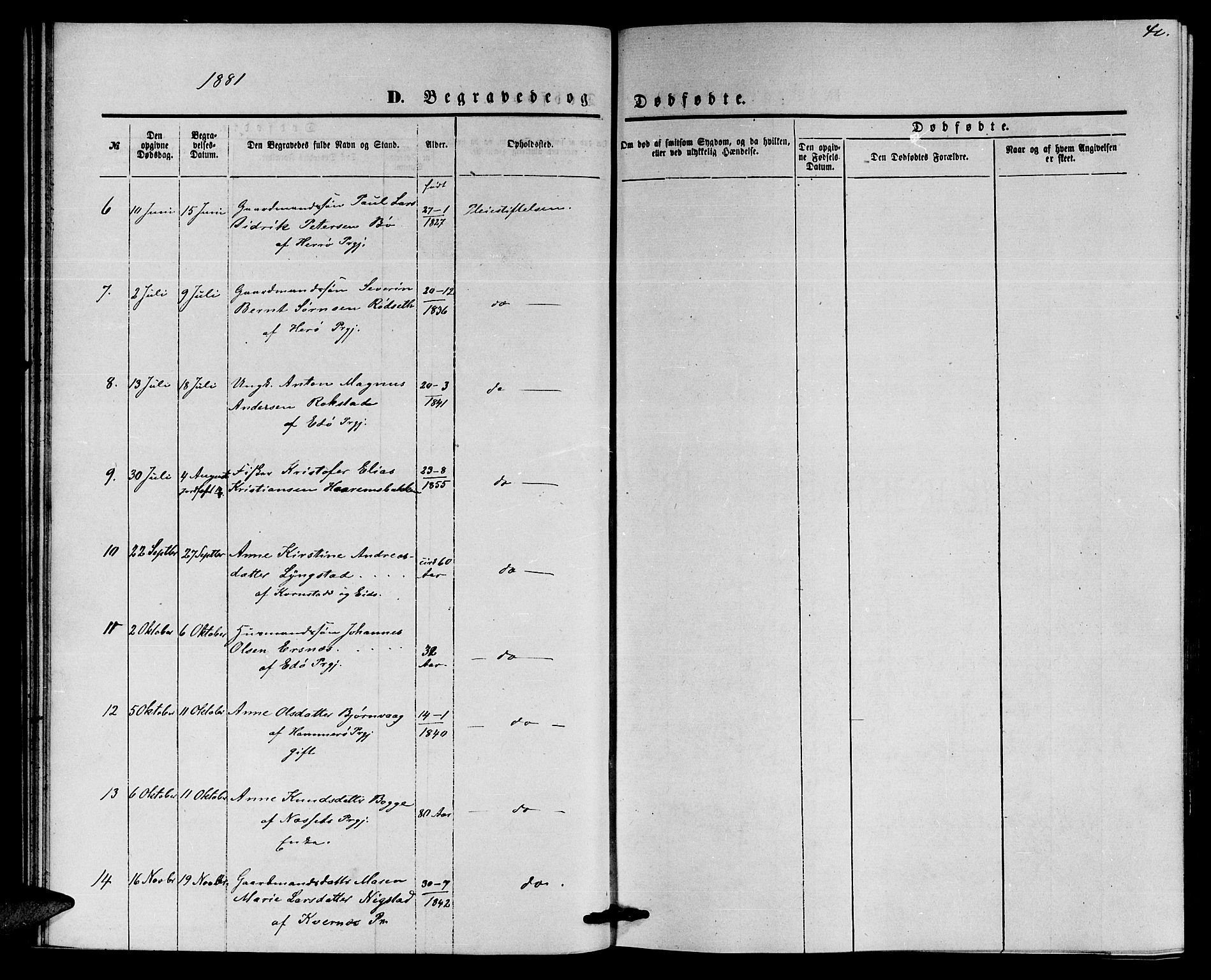 Ministerialprotokoller, klokkerbøker og fødselsregistre - Møre og Romsdal, SAT/A-1454/559/L0715: Klokkerbok nr. 559C01, 1869-1886, s. 40