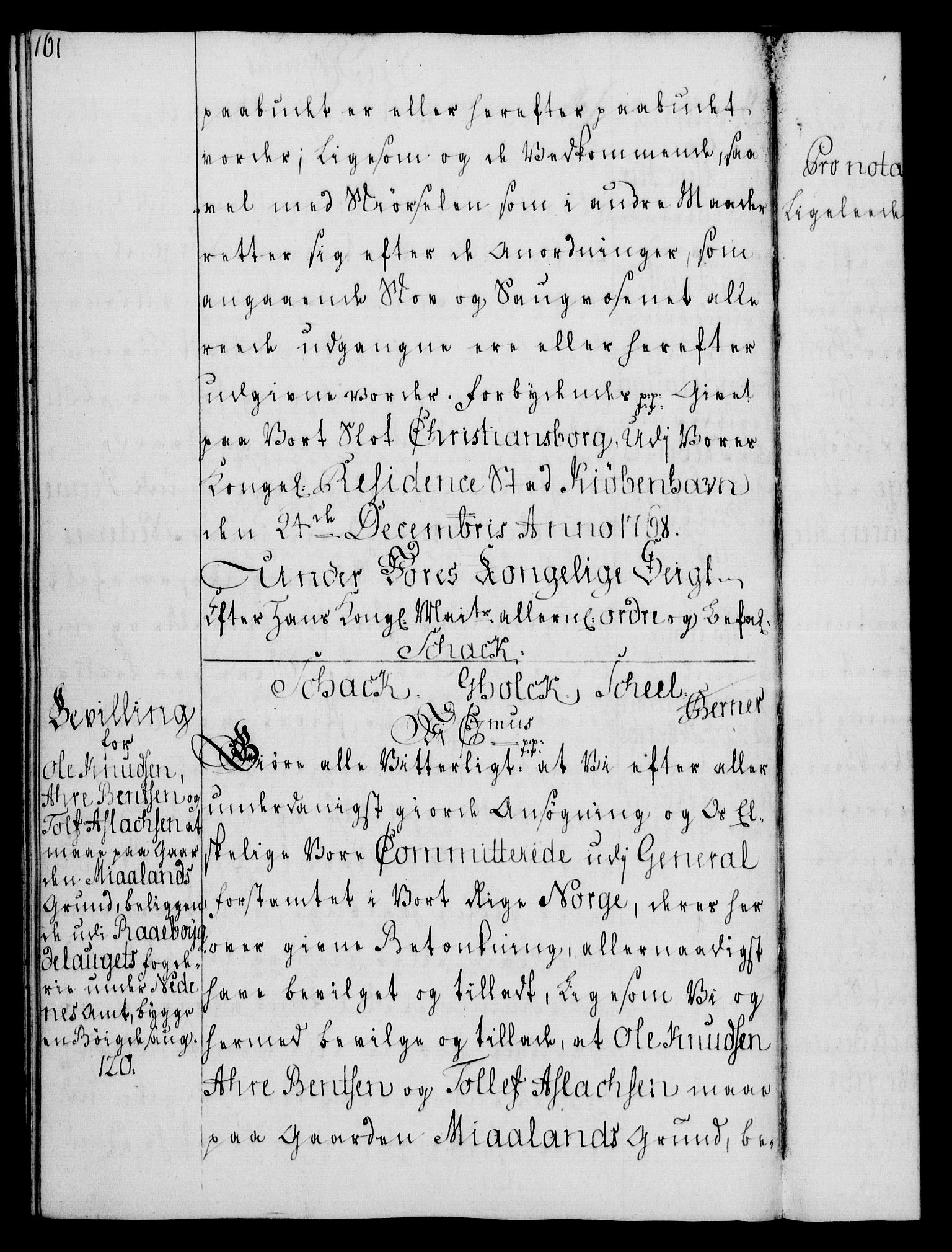 Rentekammeret, Kammerkanselliet, RA/EA-3111/G/Gg/Gga/L0008: Norsk ekspedisjonsprotokoll med register (merket RK 53.8), 1768-1771, s. 161