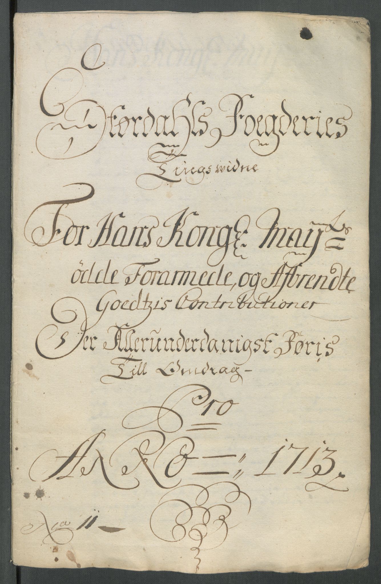Rentekammeret inntil 1814, Reviderte regnskaper, Fogderegnskap, RA/EA-4092/R62/L4203: Fogderegnskap Stjørdal og Verdal, 1713, s. 300