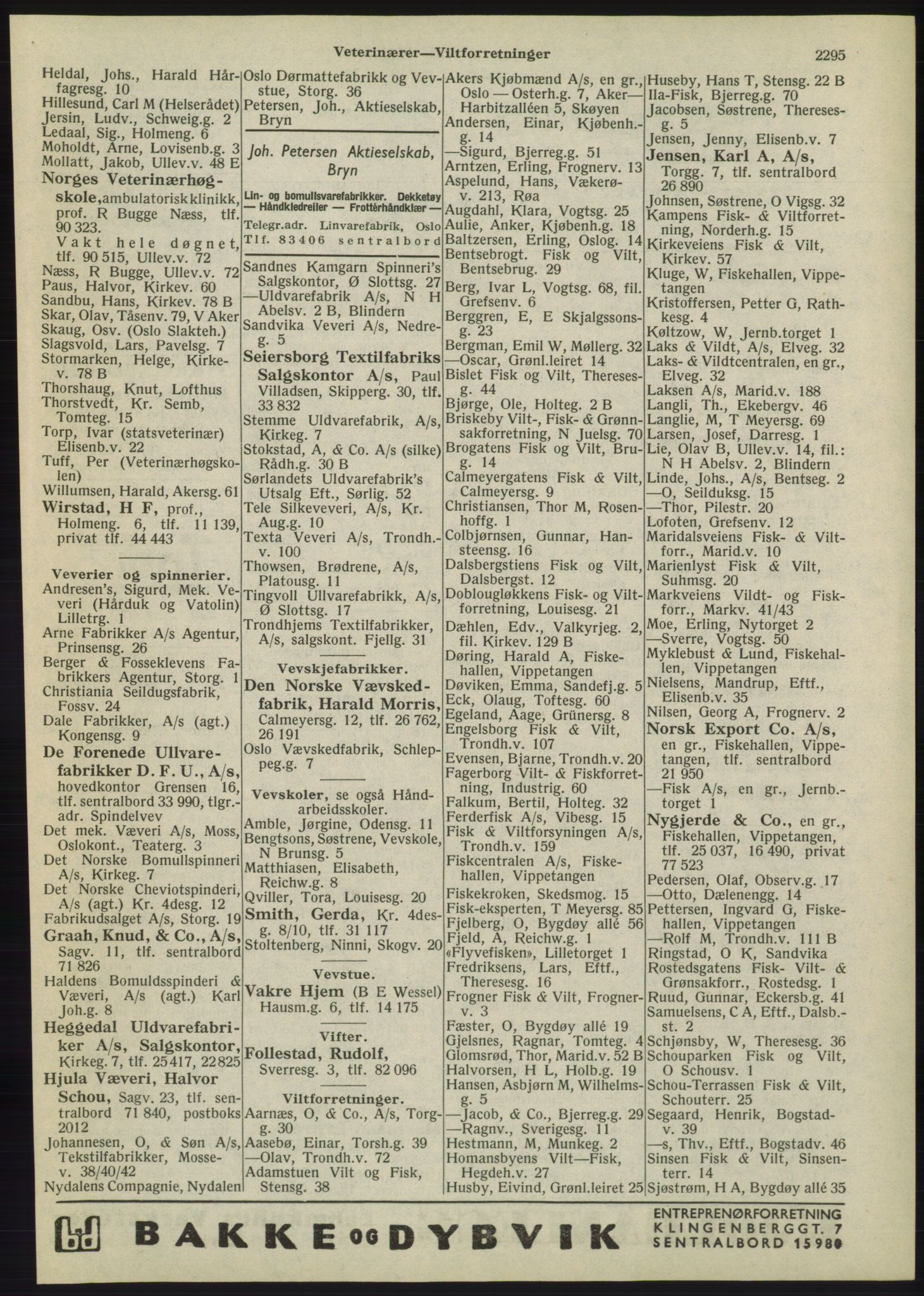 Kristiania/Oslo adressebok, PUBL/-, 1945, s. 2211