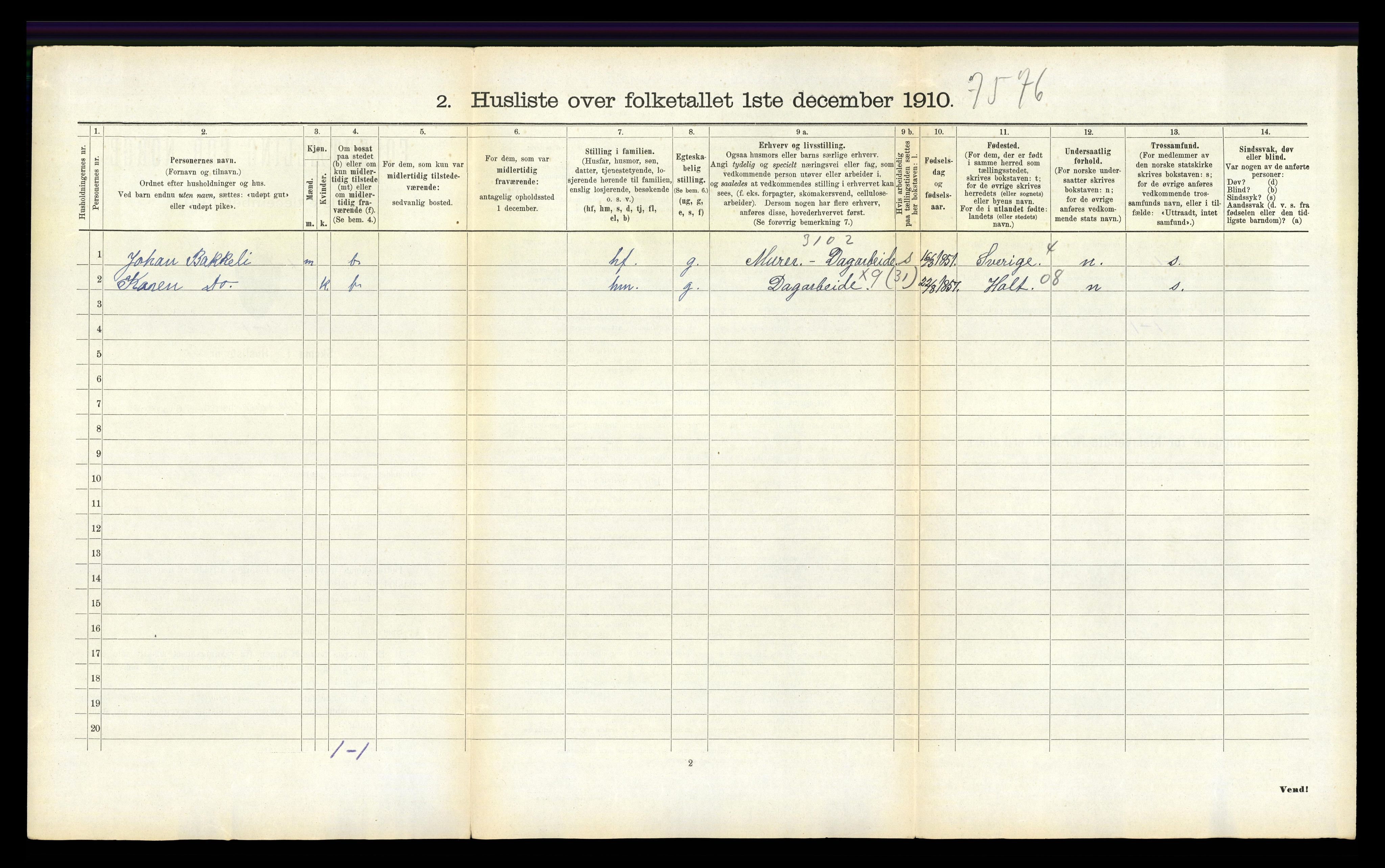 RA, Folketelling 1910 for 0915 Dypvåg herred, 1910, s. 827