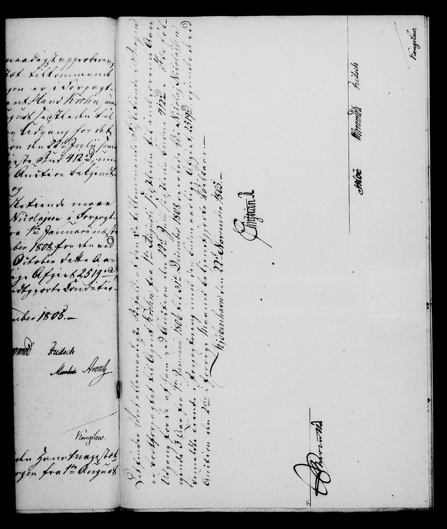 Rentekammeret, Kammerkanselliet, AV/RA-EA-3111/G/Gf/Gfa/L0087: Norsk relasjons- og resolusjonsprotokoll (merket RK 52.87), 1805, s. 609