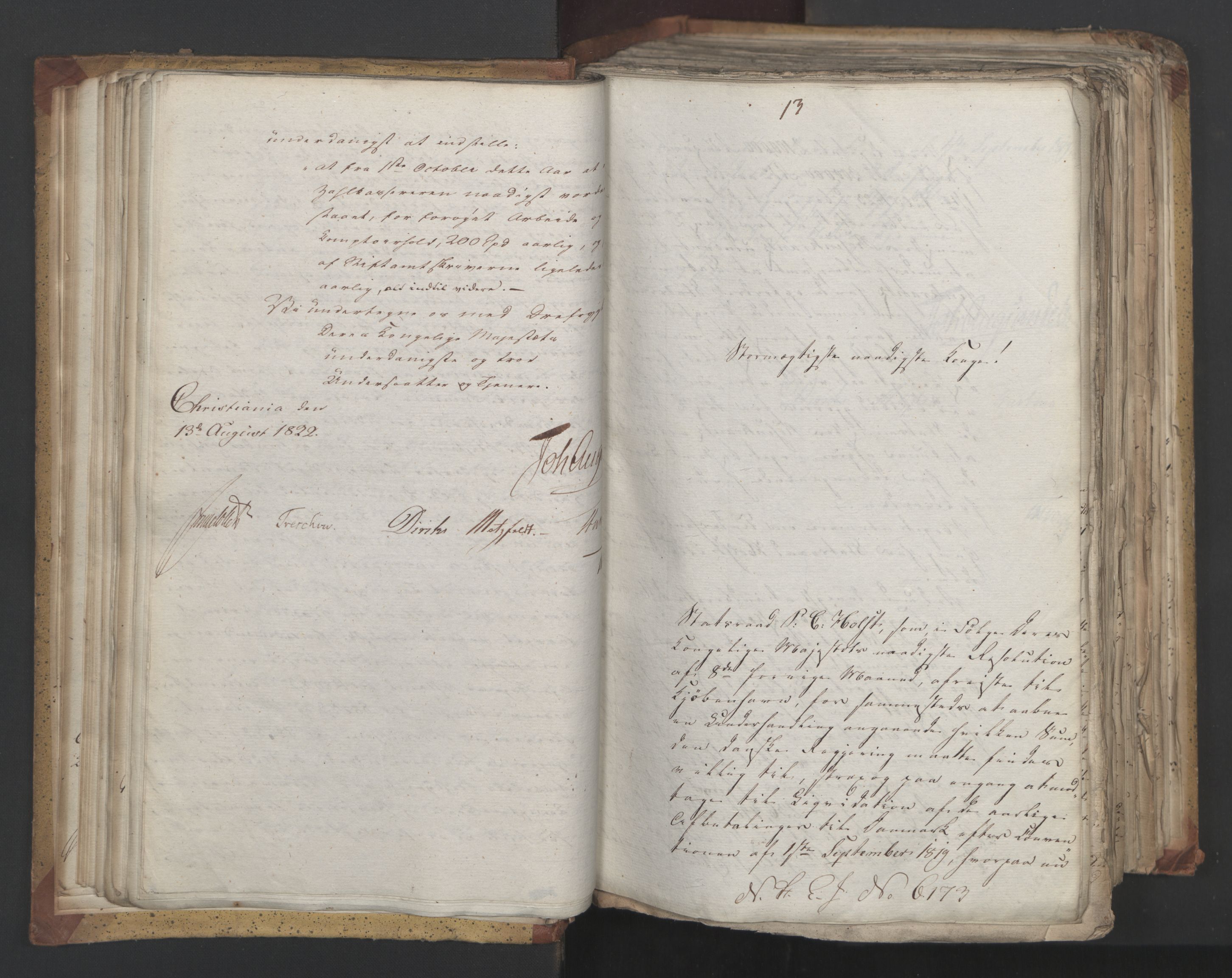 Statsrådsavdelingen i Stockholm, AV/RA-S-1003/D/Da/L0032: Regjeringsinnstillinger nr. 6140-6355, 1822, s. 69