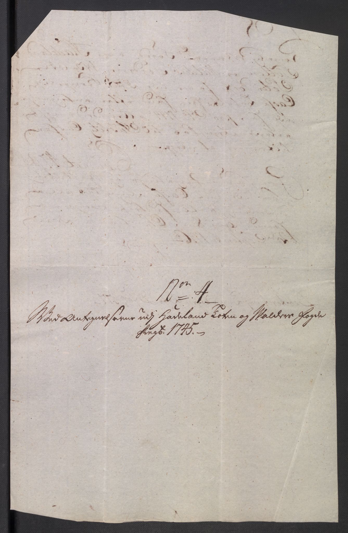 Rentekammeret inntil 1814, Reviderte regnskaper, Fogderegnskap, RA/EA-4092/R18/L1345: Fogderegnskap Hadeland, Toten og Valdres, 1745-1746, s. 334