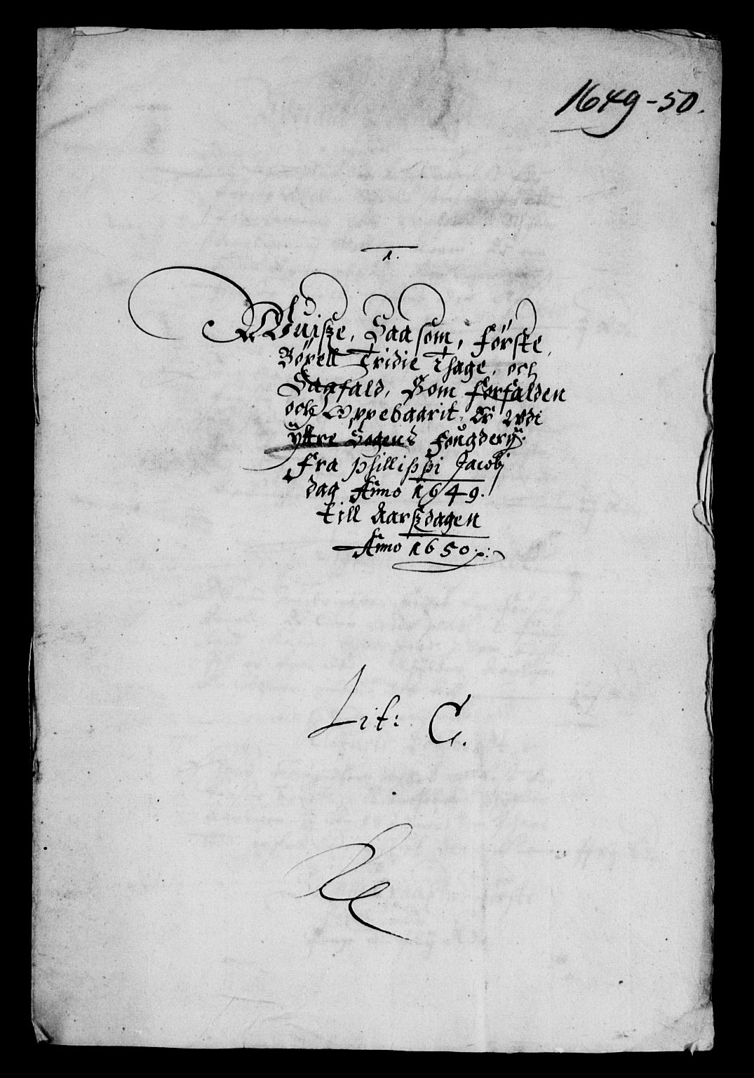 Rentekammeret inntil 1814, Reviderte regnskaper, Lensregnskaper, AV/RA-EA-5023/R/Rb/Rbt/L0113: Bergenhus len, 1648-1650